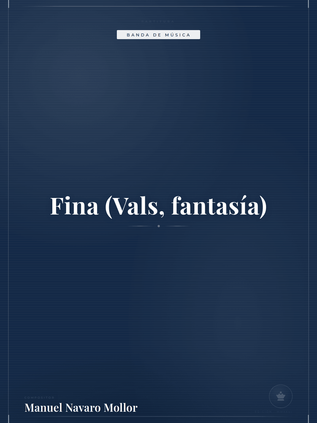 Portada de Fina (Vals, fantasía)