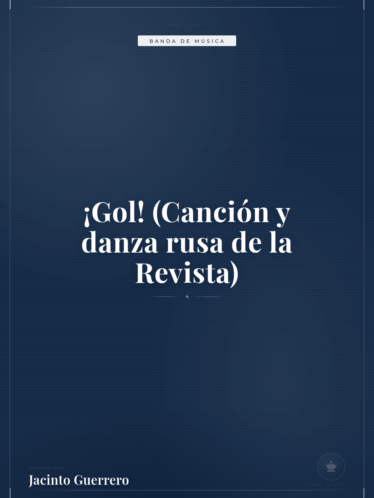 Portada de ¡Gol! (Canción y danza rusa de la Revista)