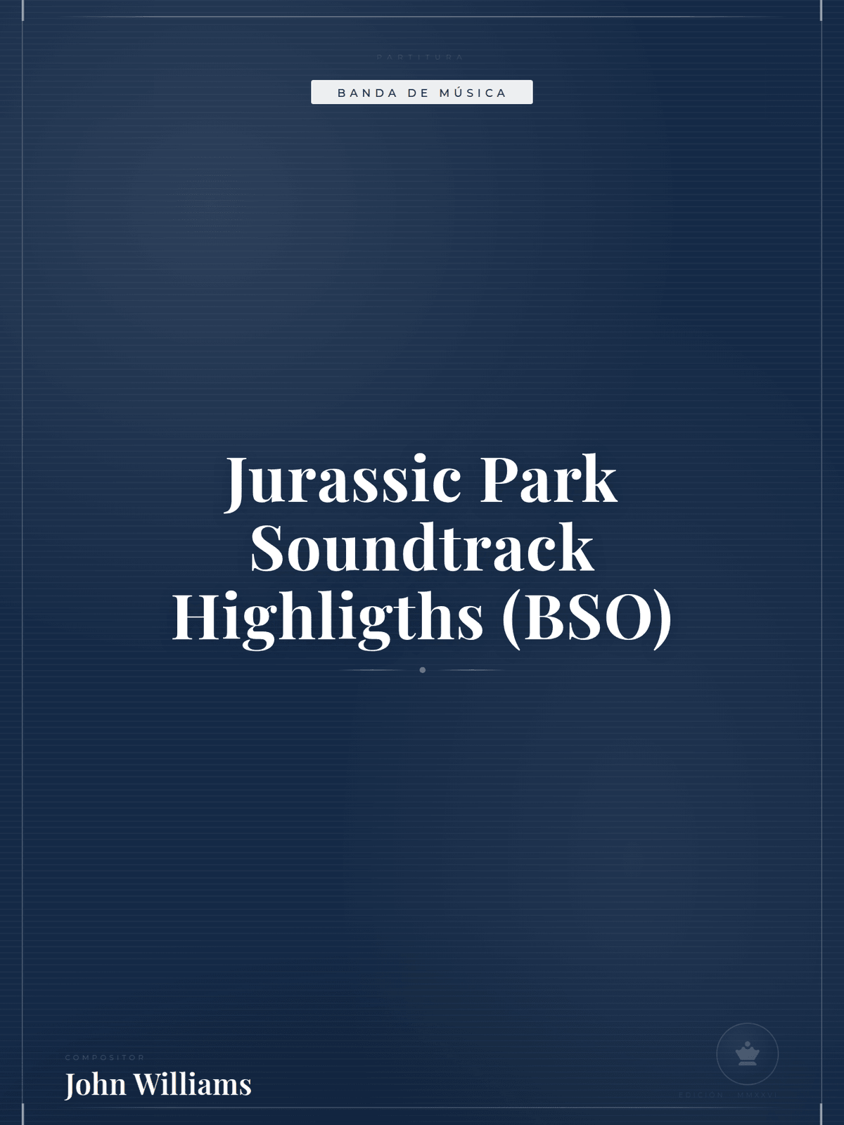 Portada de Jurassic Park Soundtrack Highligths (BSO)