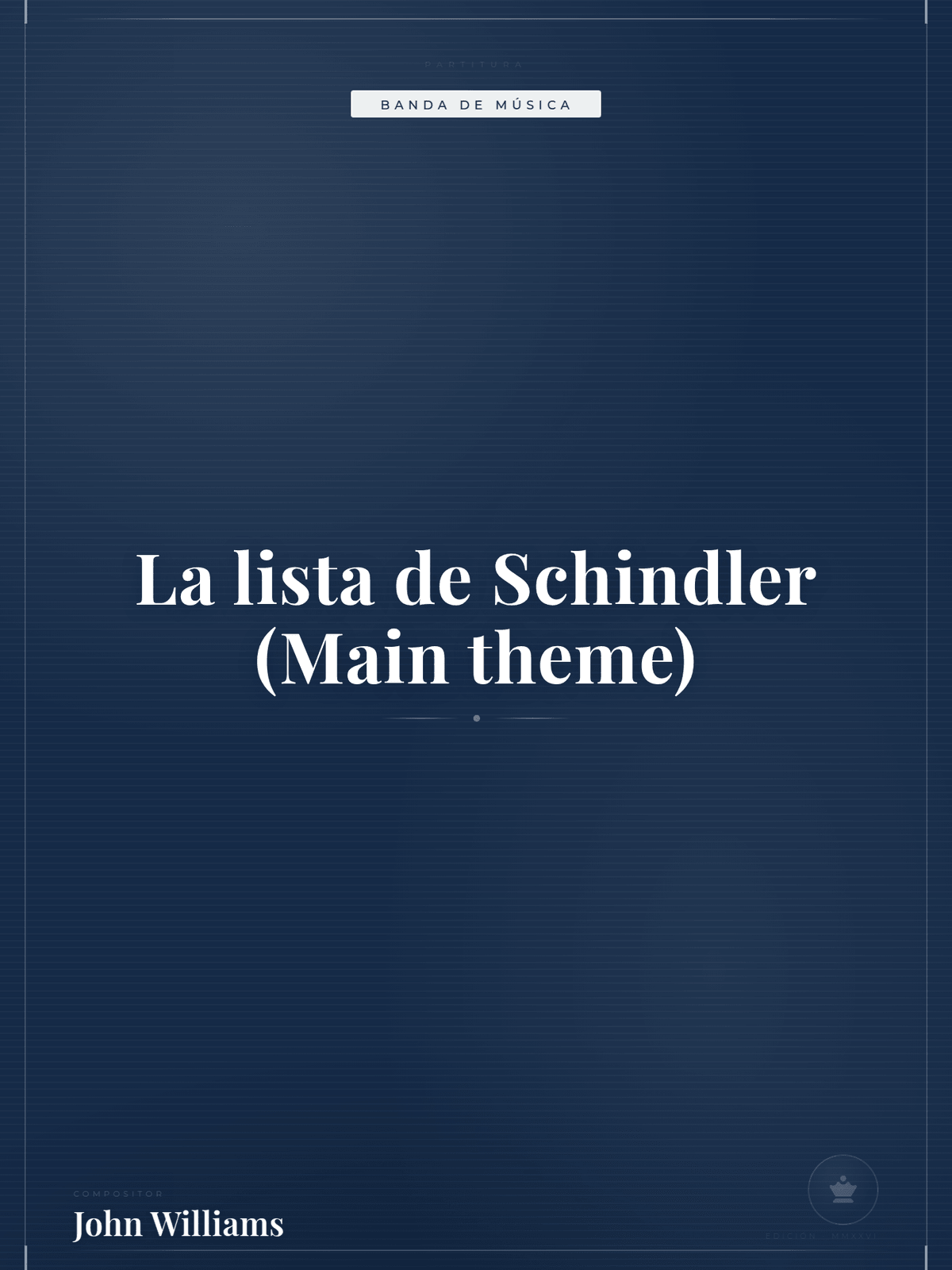 Portada de La lista de Schindler (Main theme)