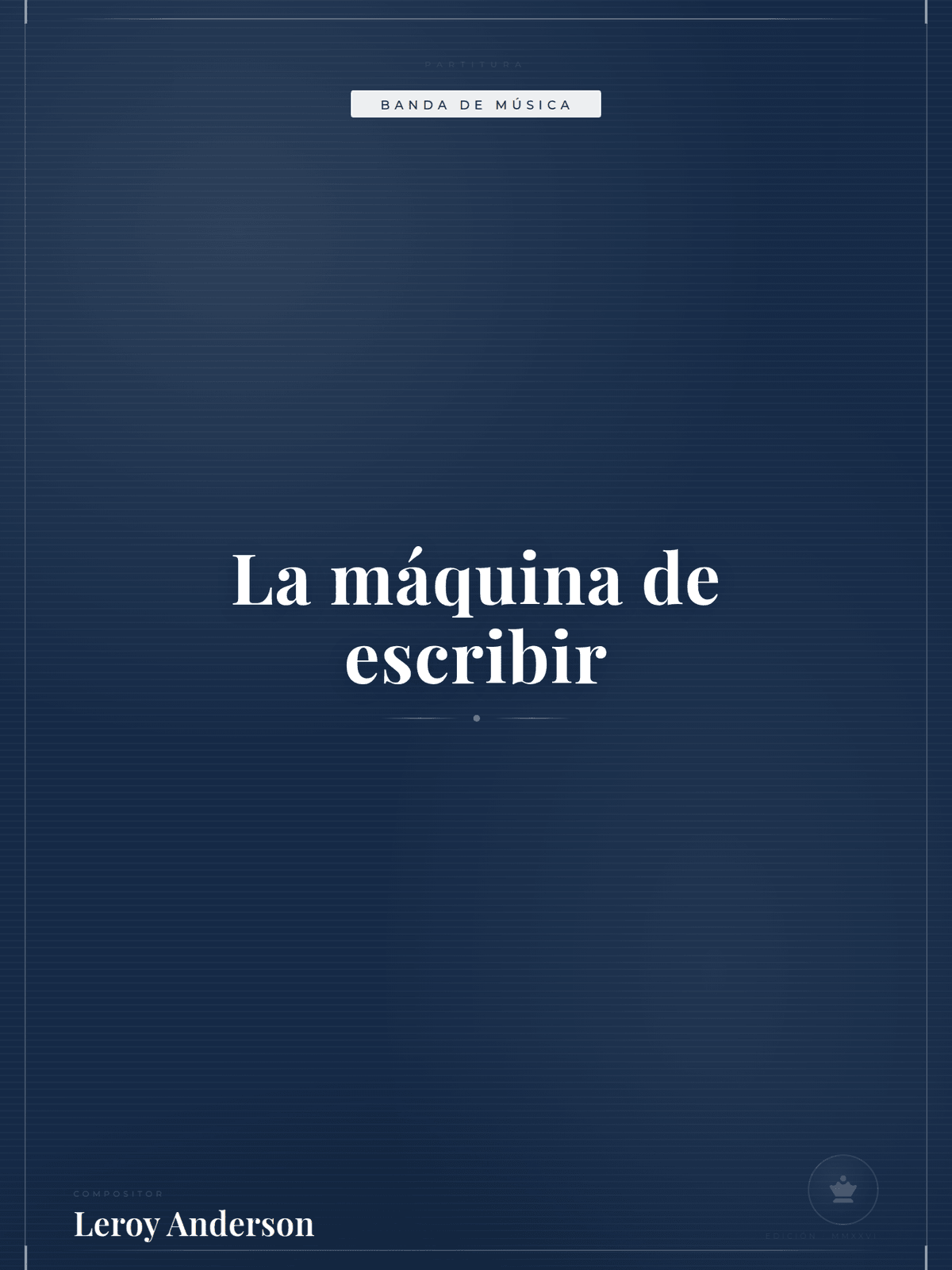 Portada de La máquina de escribir