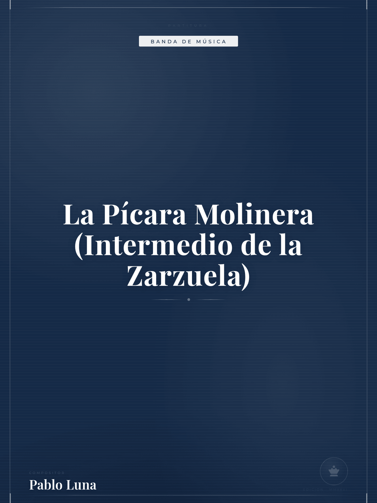 Portada de La Pícara Molinera (Intermedio de la Zarzuela)