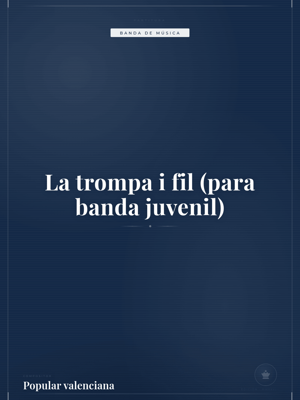 Portada de La trompa i fil (para banda juvenil)