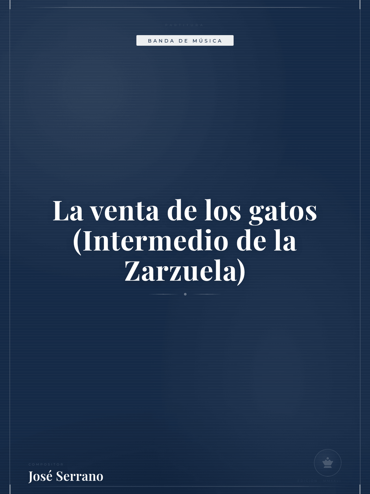 Portada de La venta de los gatos (Intermedio de la Zarzuela)