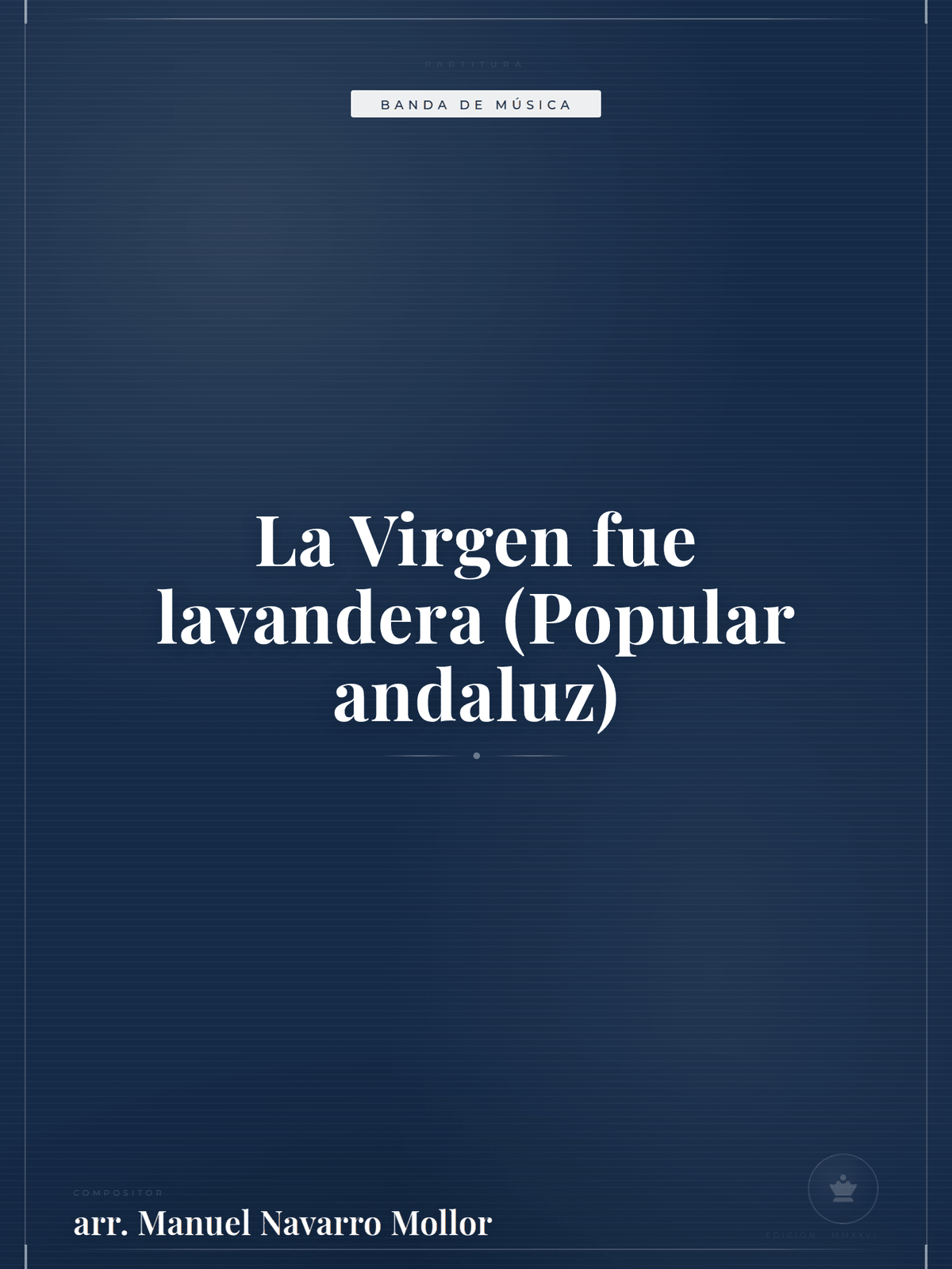 Portada de La Virgen fue lavandera (Popular andaluz)