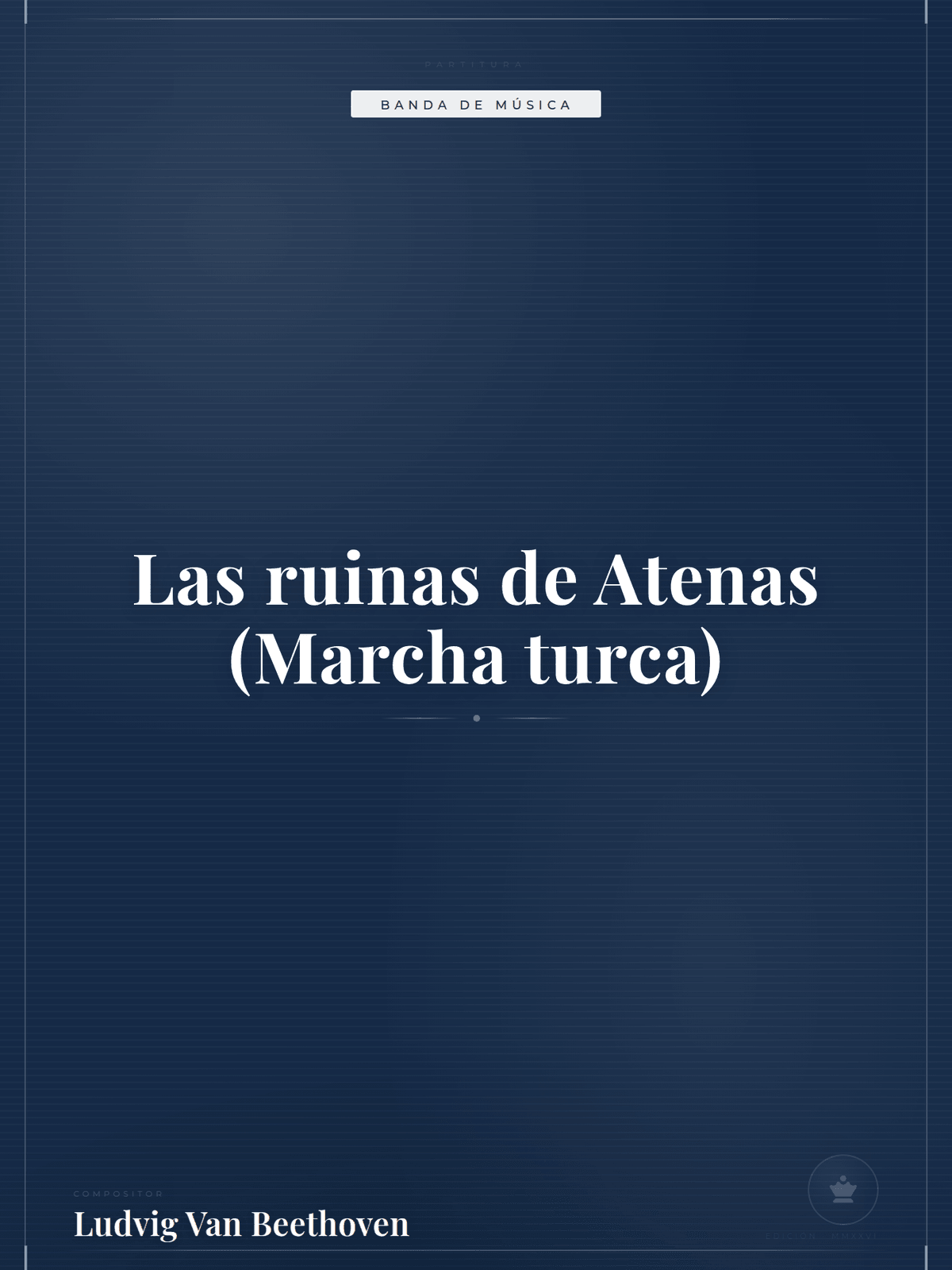 Portada de Las ruinas de Atenas (Marcha turca)