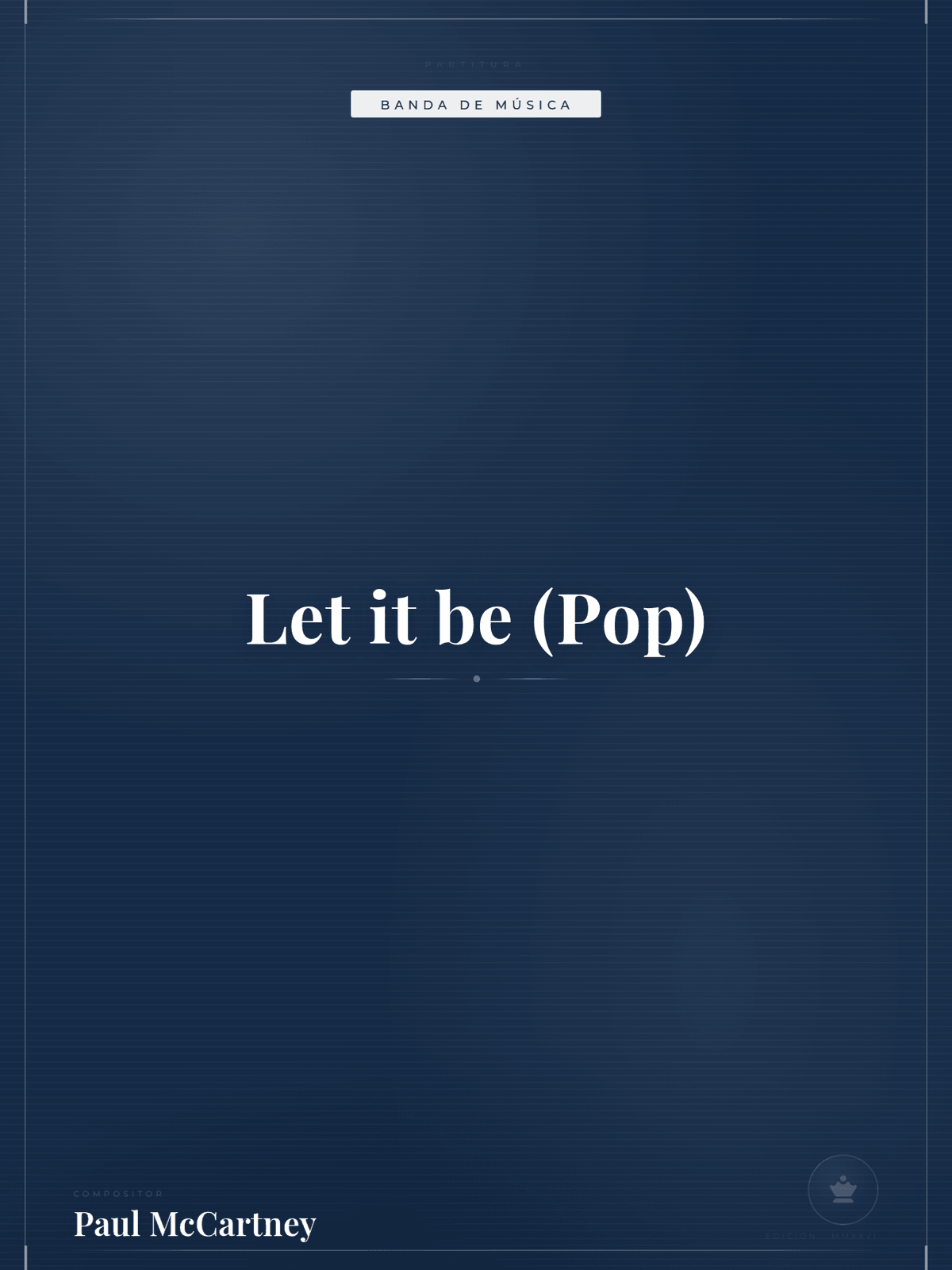 Portada de Let it be (Pop)