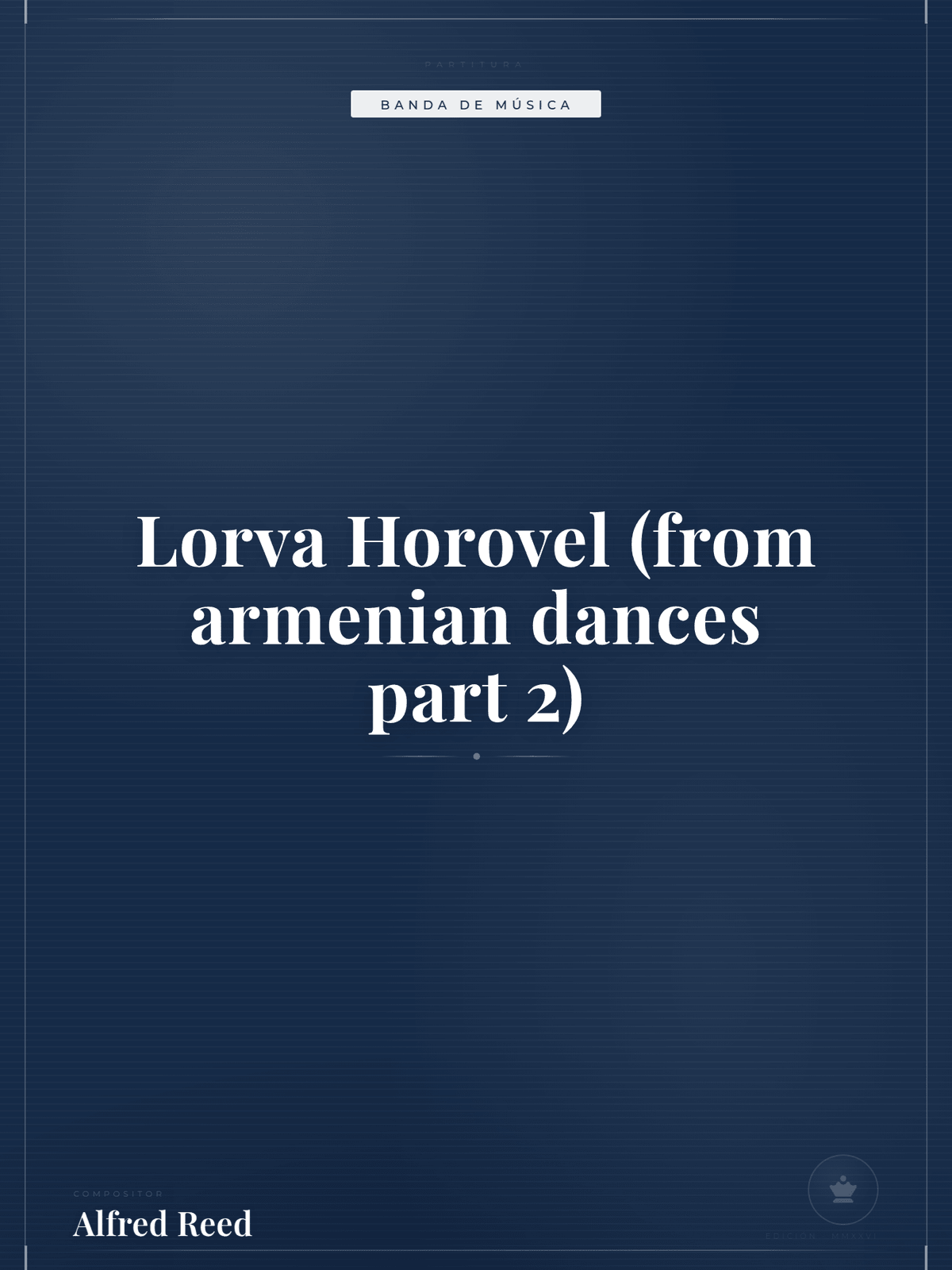 Portada de Lorva Horovel (from armenian dances part 2)