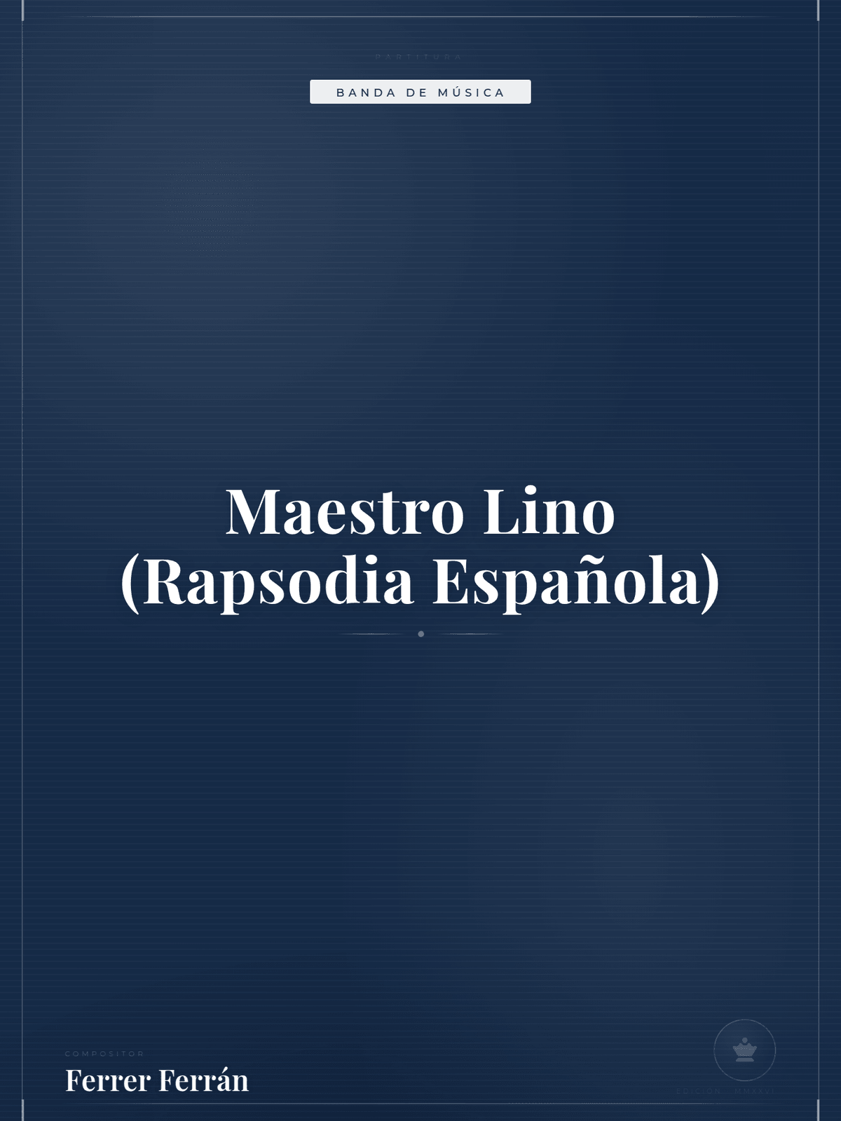 Portada de Maestro Lino (Rapsodia Española)