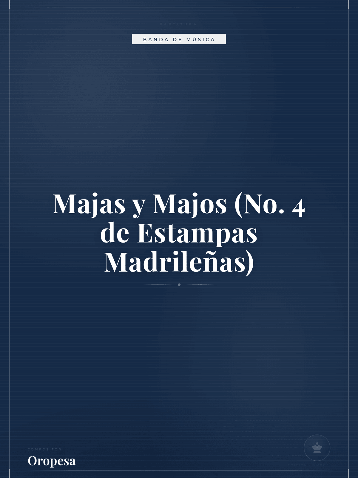 Portada de Majas y Majos (No. 4 de Estampas Madrileñas)