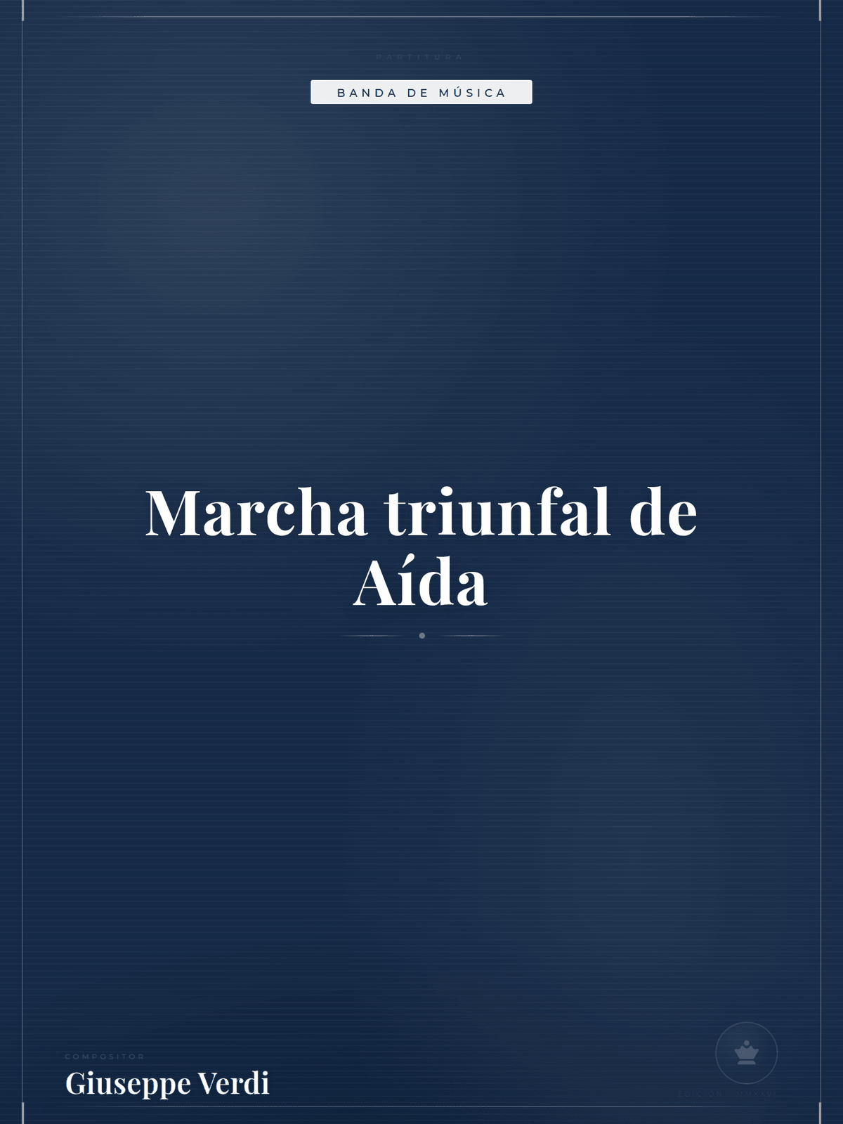 Portada de Marcha triunfal de Aída