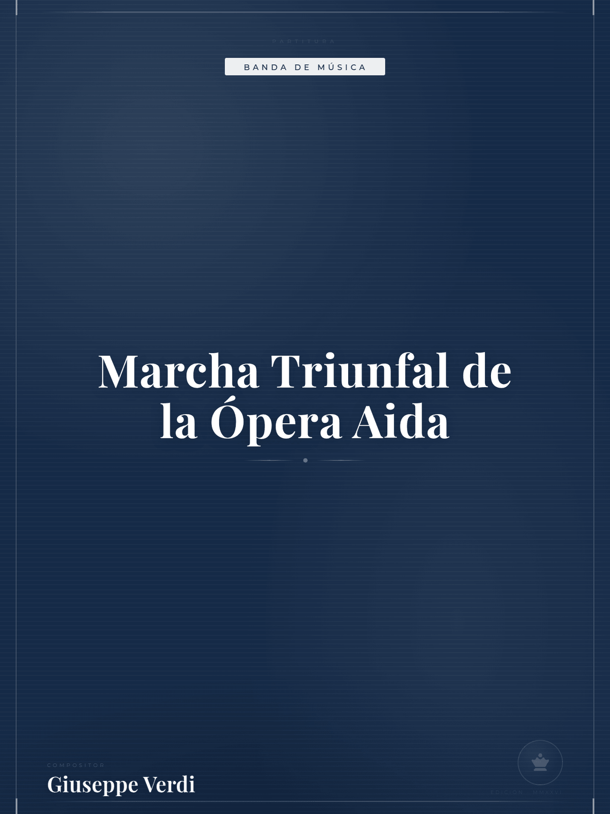 Portada de Marcha Triunfal de la Ópera Aida