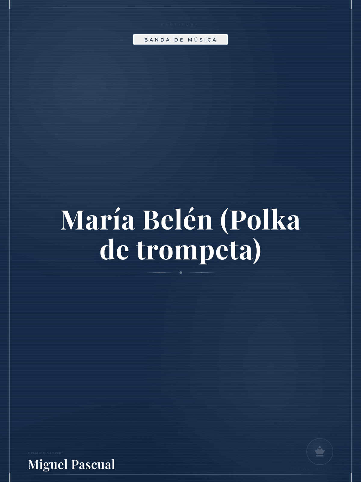 Portada de María Belén (Polka de trompeta)