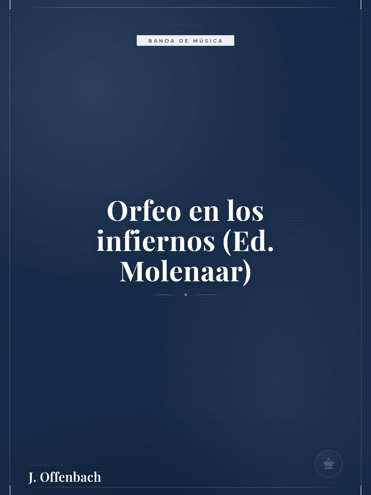 Portada de Orfeo en los infiernos (Ed. Molenaar)