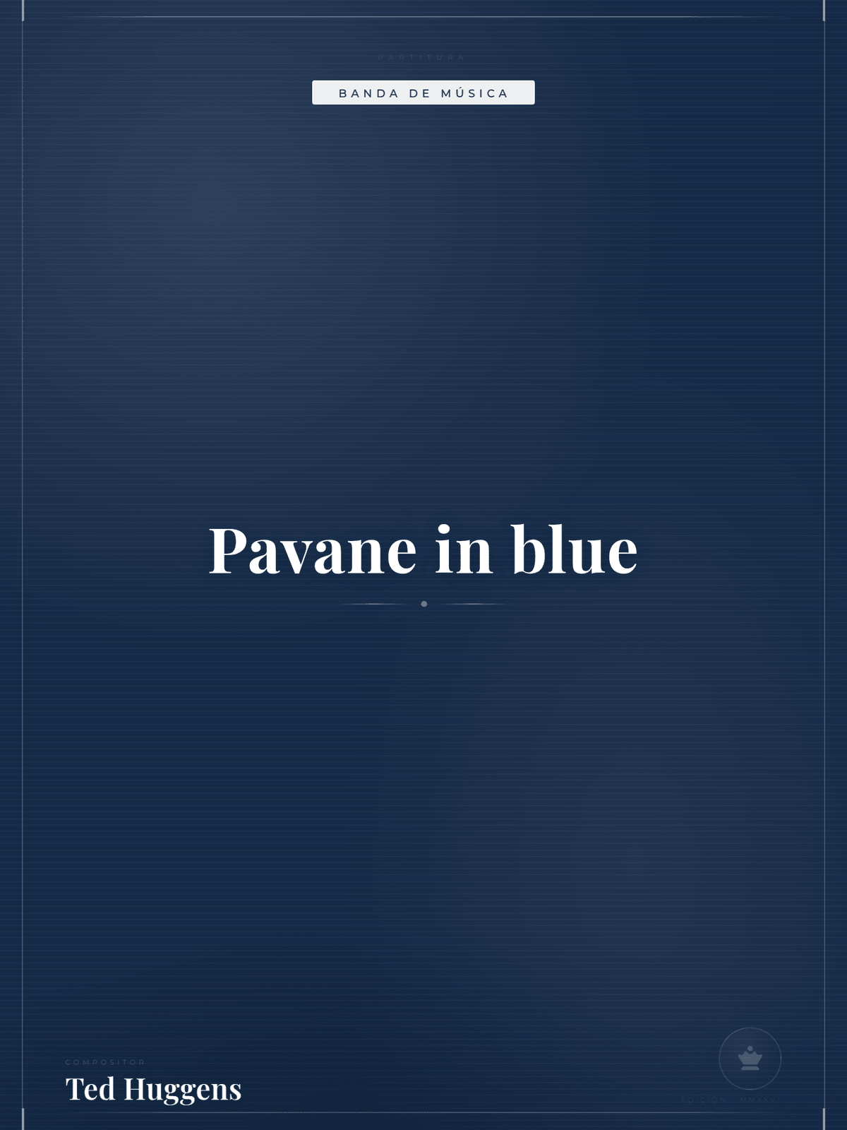 Portada de Pavane in blue