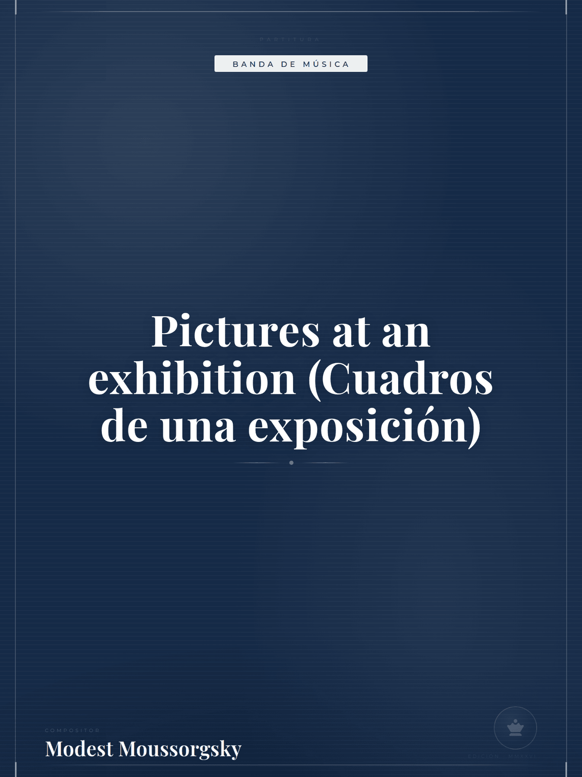 Portada de Pictures at an exhibition (Cuadros de una exposición)