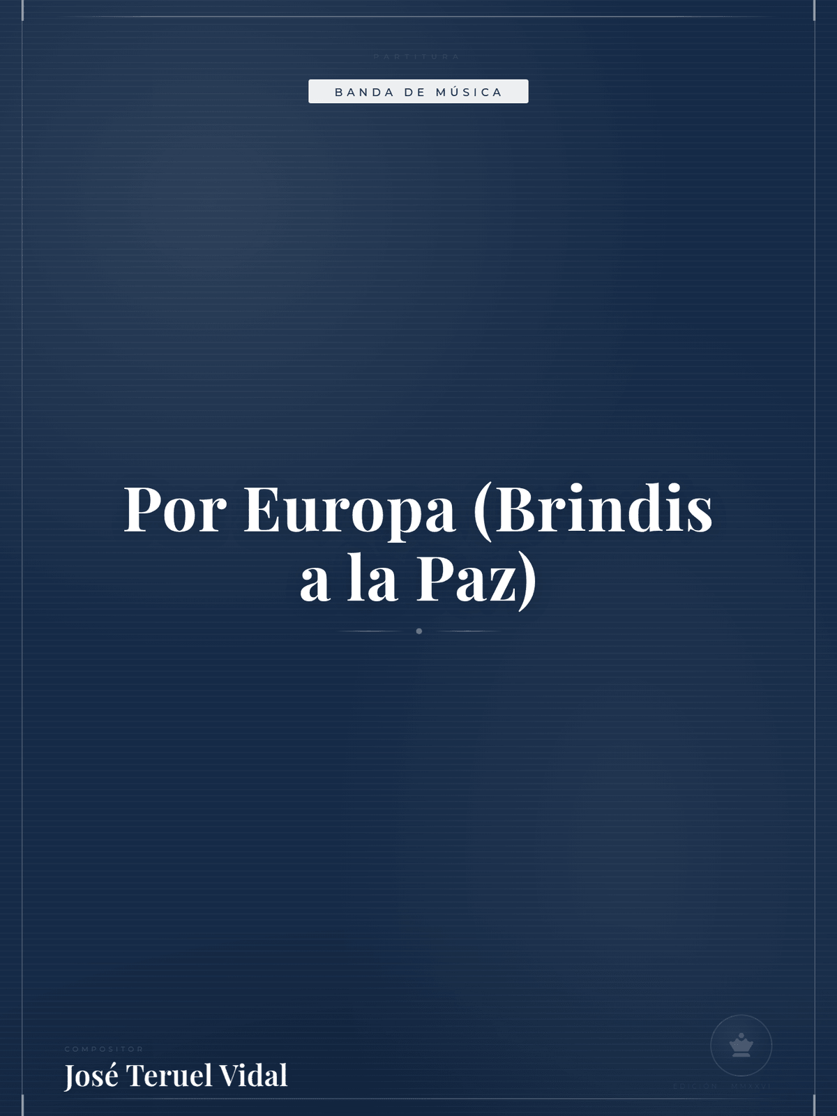 Portada de Por Europa (Brindis a la Paz)