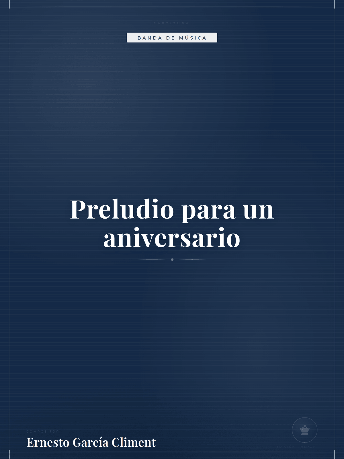 Portada de Preludio para un aniversario