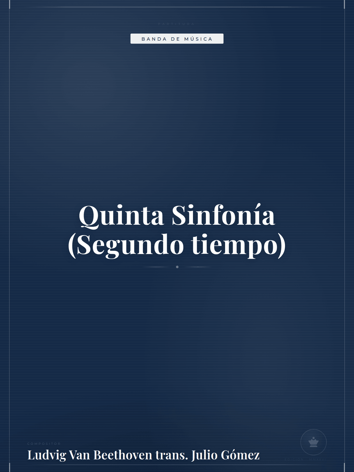 Portada de Quinta Sinfonía (Segundo tiempo)