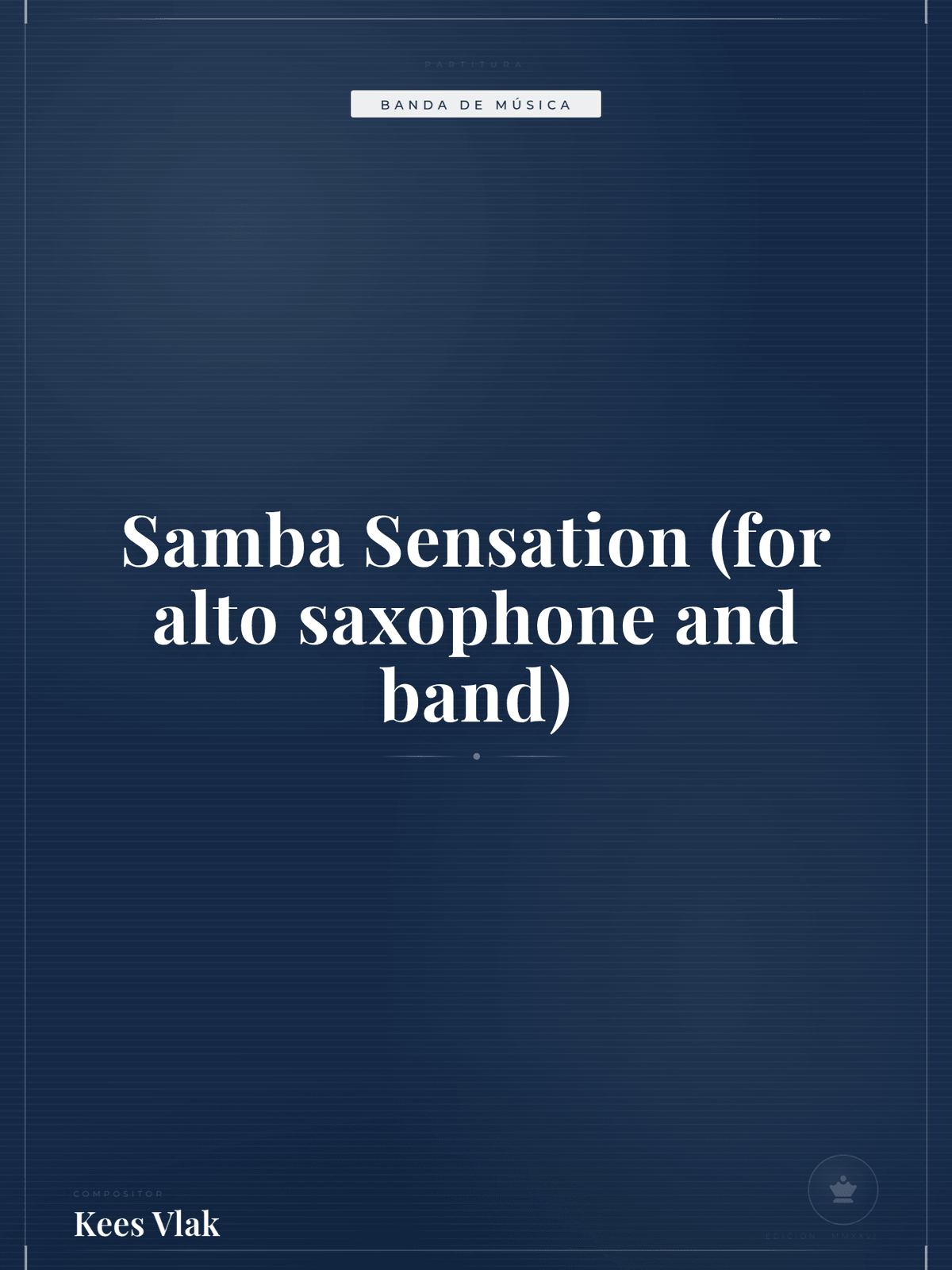 Portada de Samba Sensation (for alto saxophone and band)