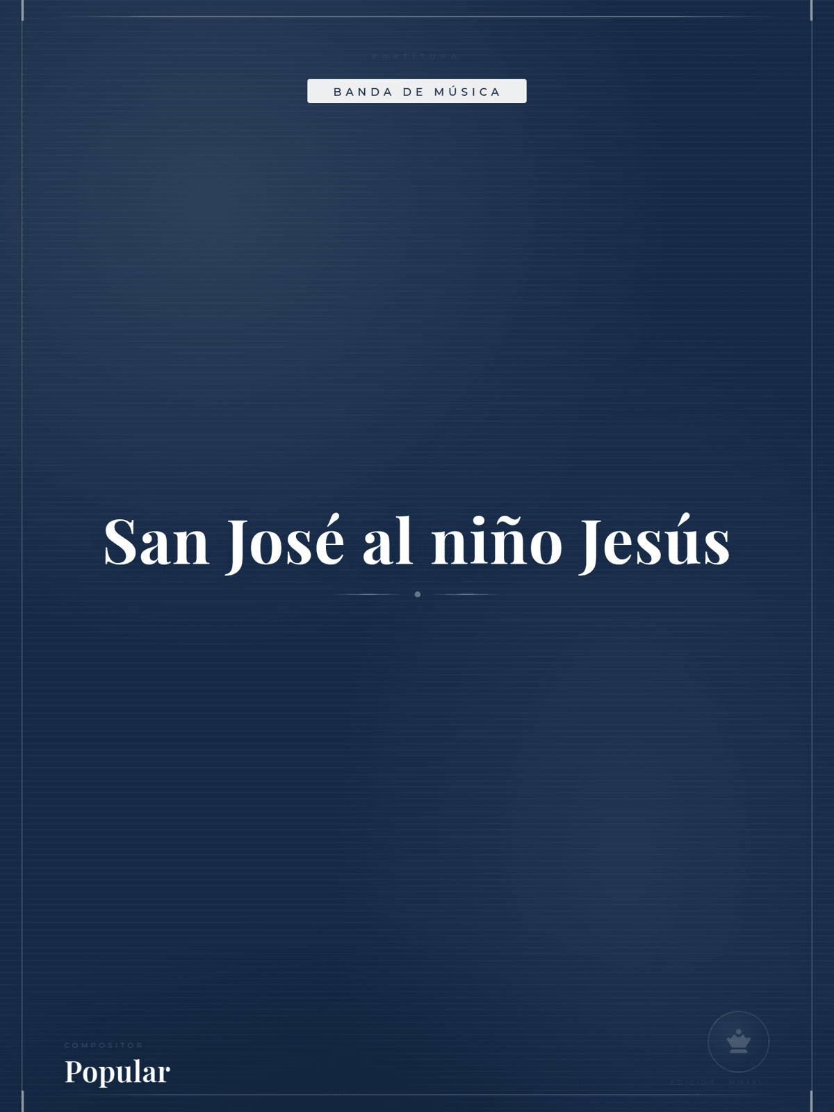 Portada de San José al niño Jesús