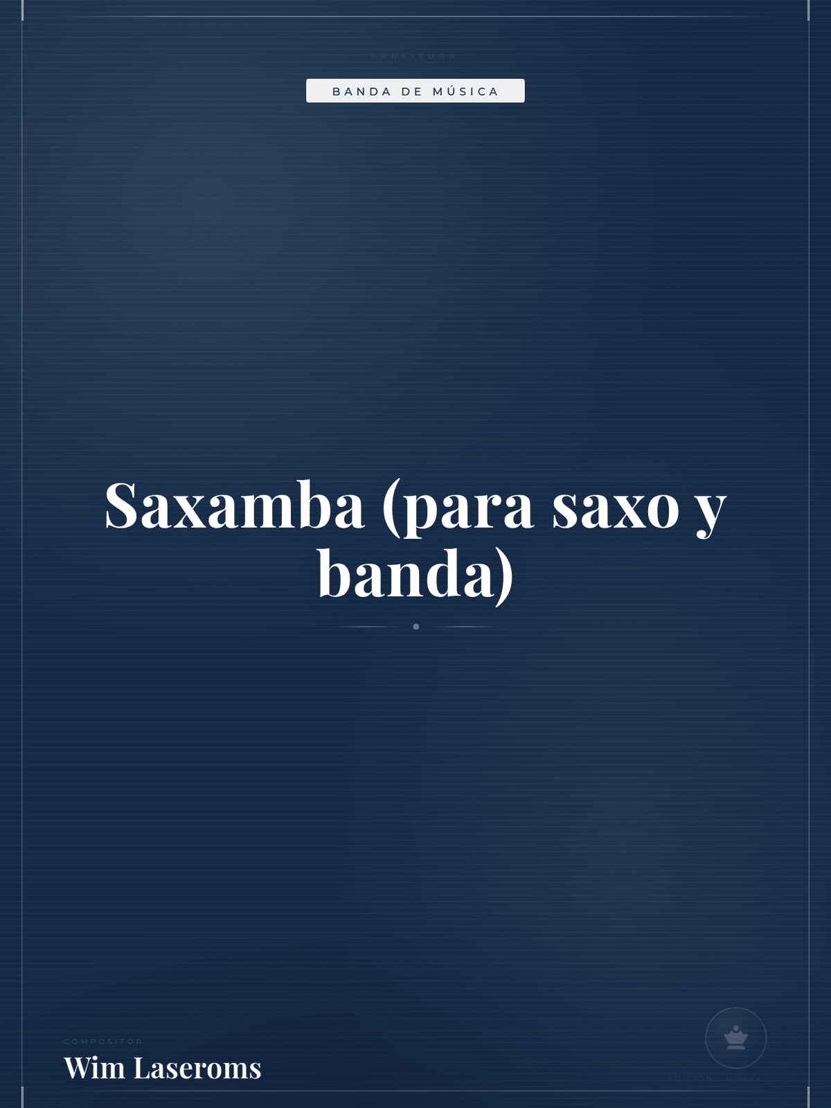 Portada de Saxamba (para saxo y banda)