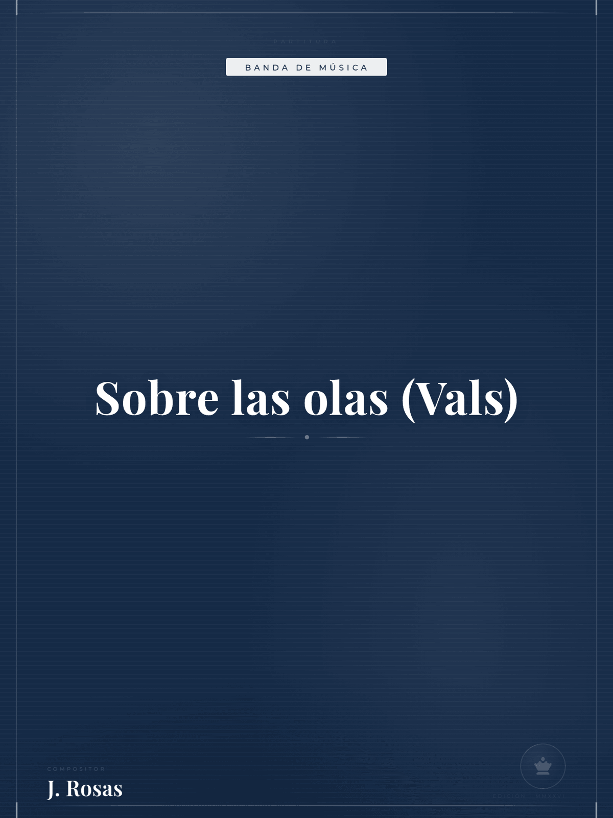 Portada de Sobre las olas (Vals)