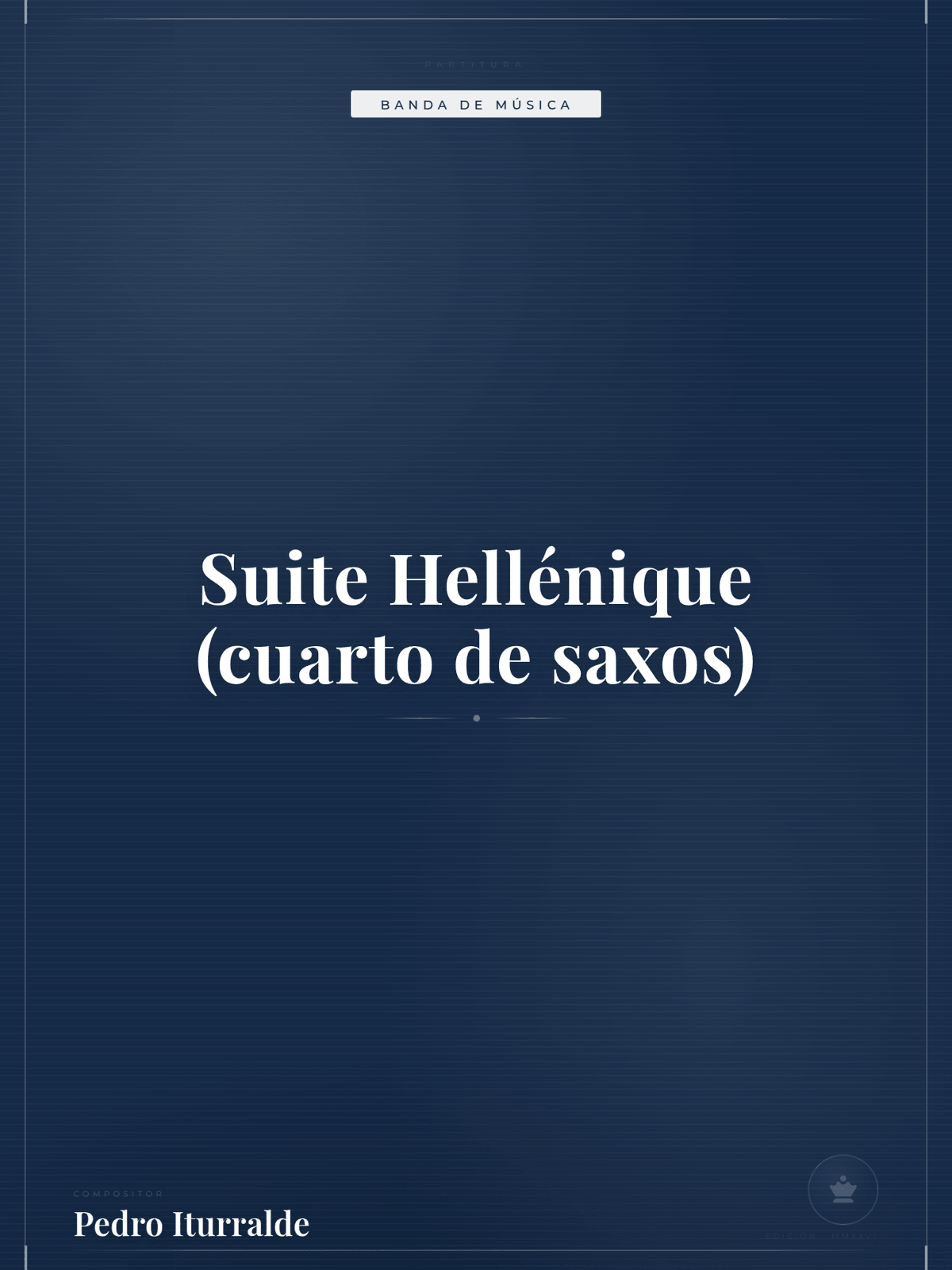 Portada de Suite Hellénique (cuarto de saxos)