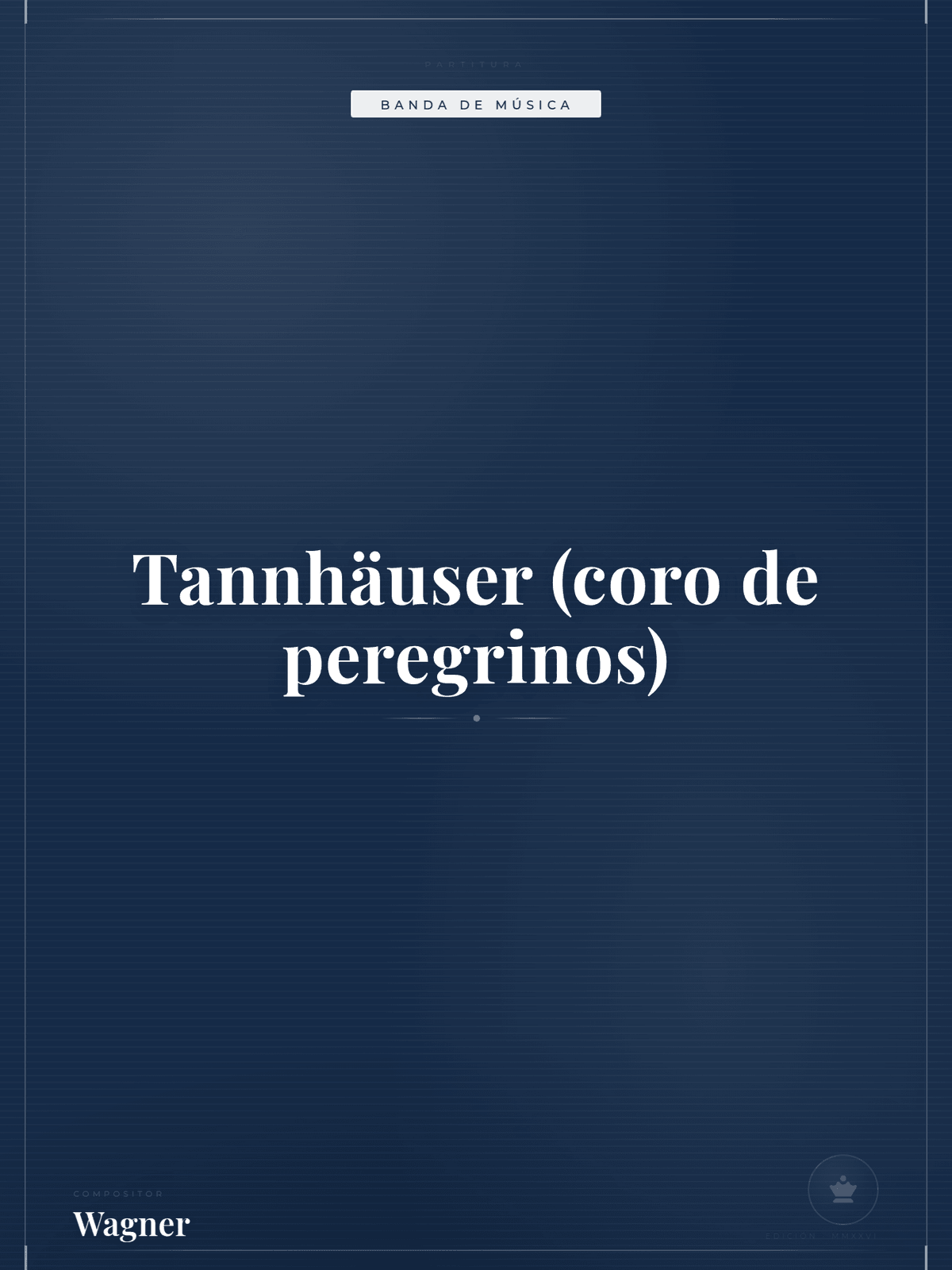 Portada de Tannhäuser (coro de peregrinos)