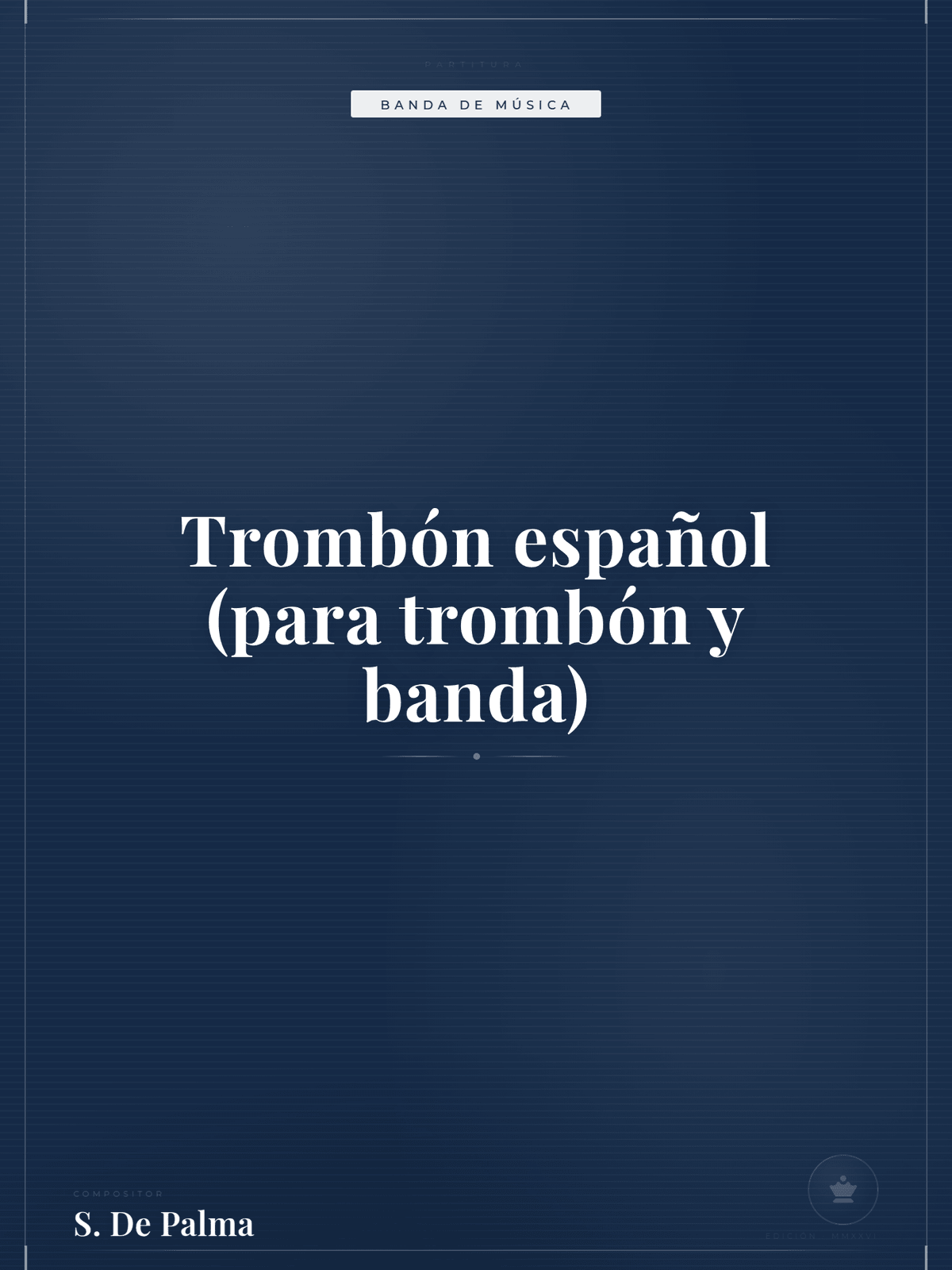 Portada de Trombón español (para trombón y banda)