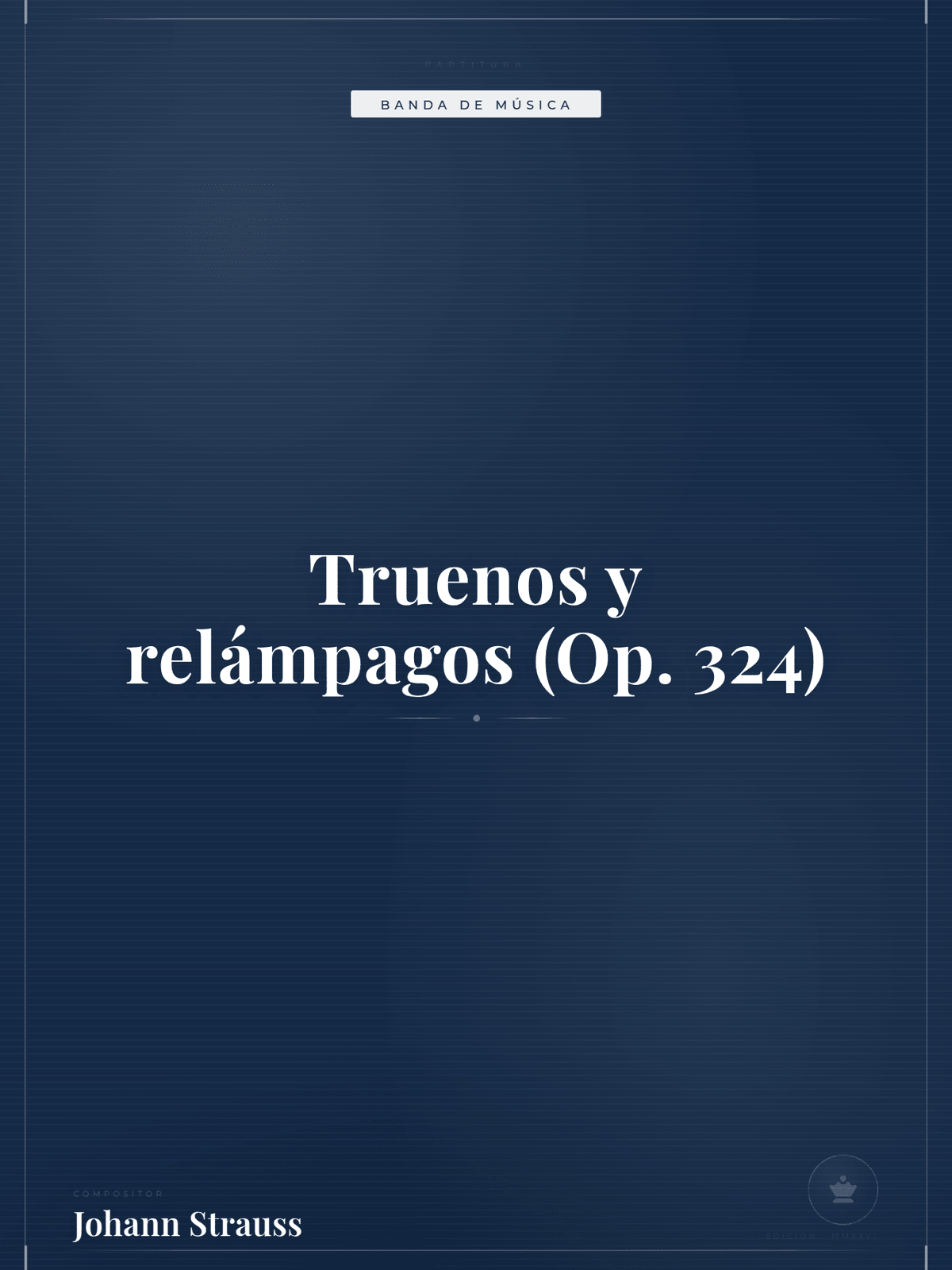 Portada de Truenos y relámpagos (Op. 324)