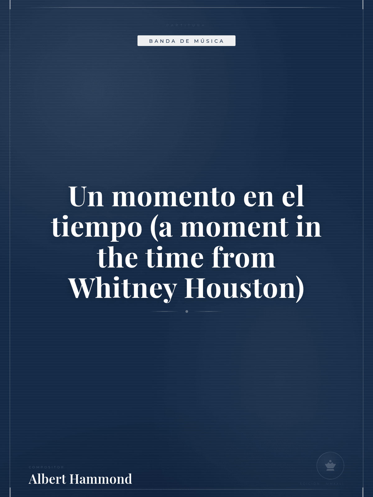 Portada de Un momento en el tiempo (a moment in the time from Whitney Houston)