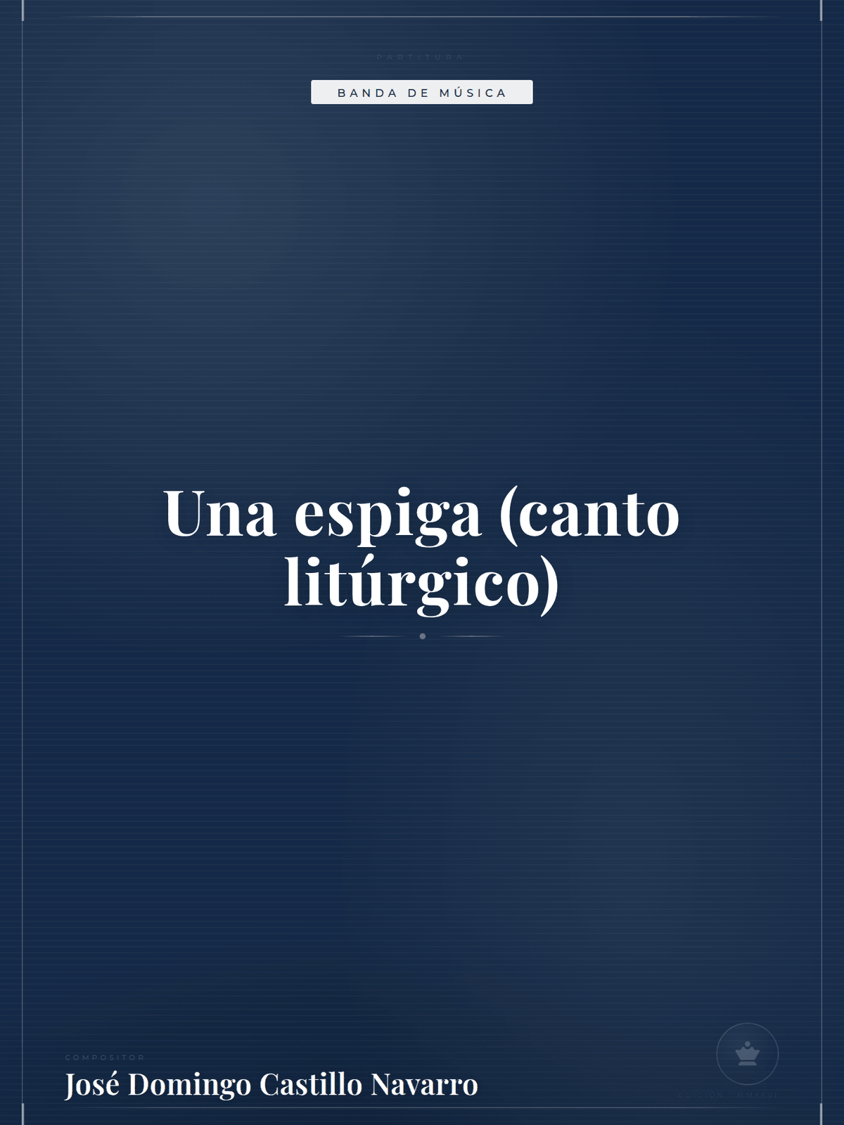 Portada de Una espiga (canto litúrgico)
