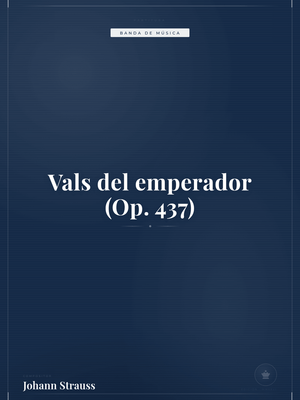 Portada de Vals del emperador (Op. 437)