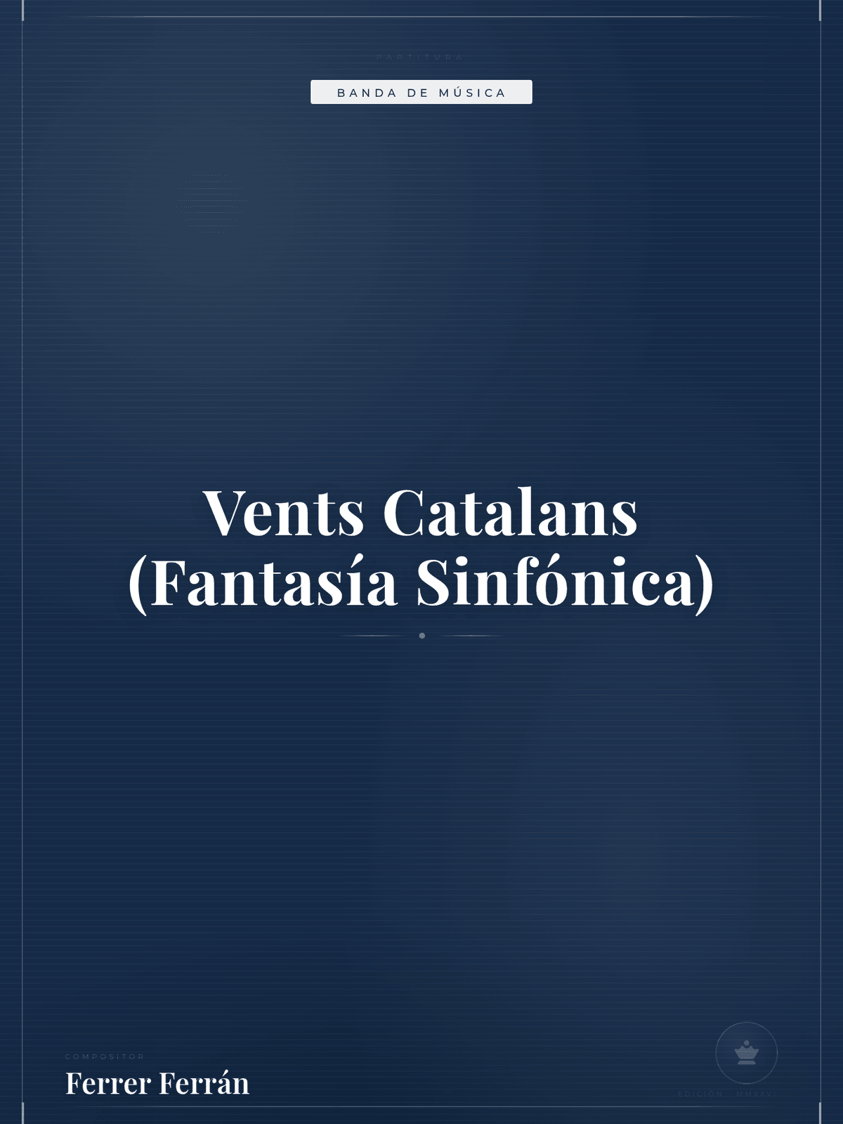 Portada de Vents Catalans (Fantasía Sinfónica)