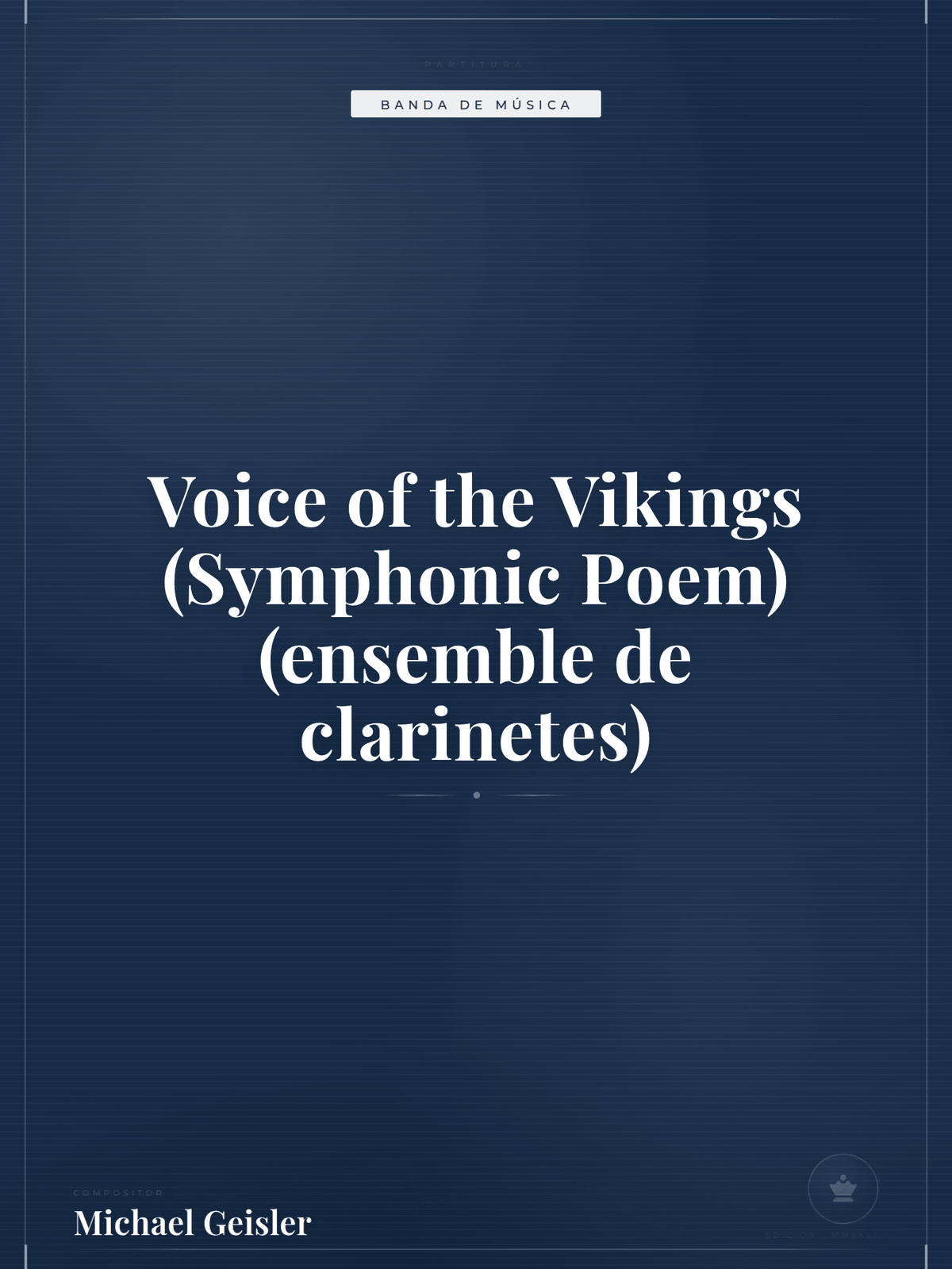 Portada de Voice of the Vikings (Symphonic Poem) (ensemble de clarinetes)
