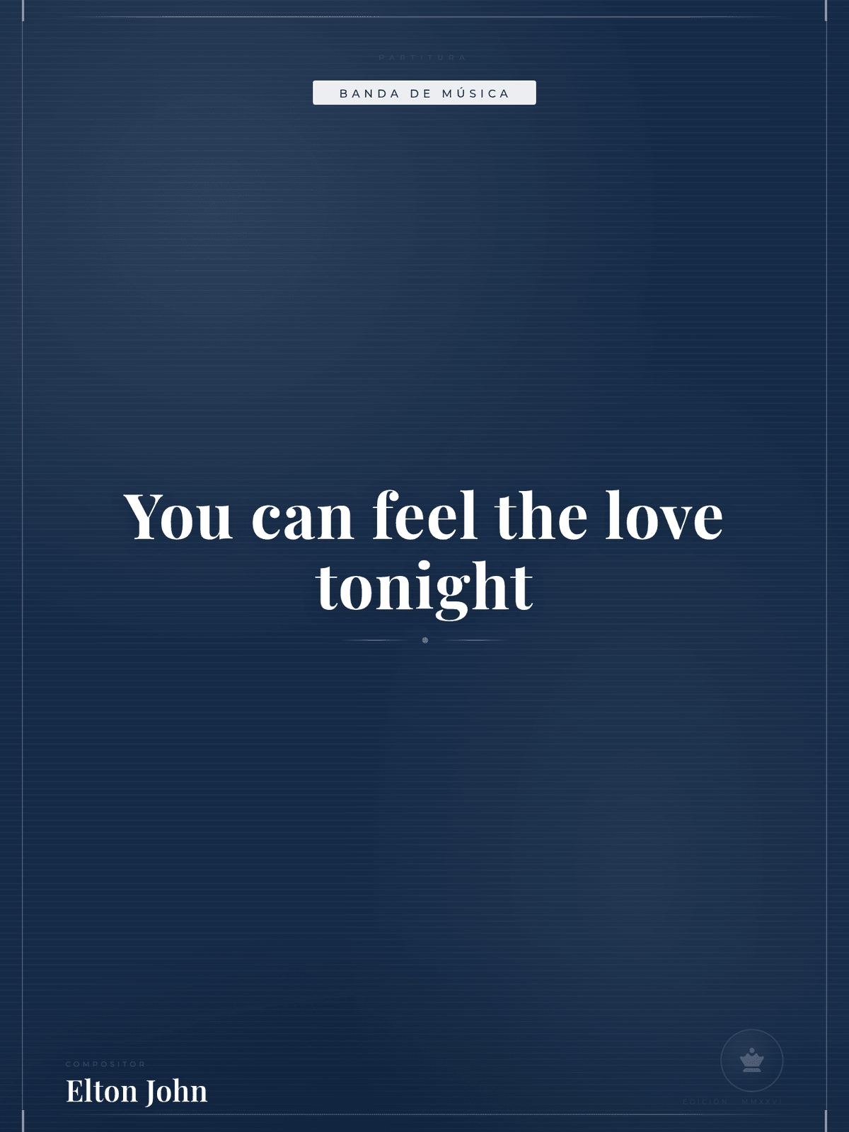 Portada de You can feel the love tonight