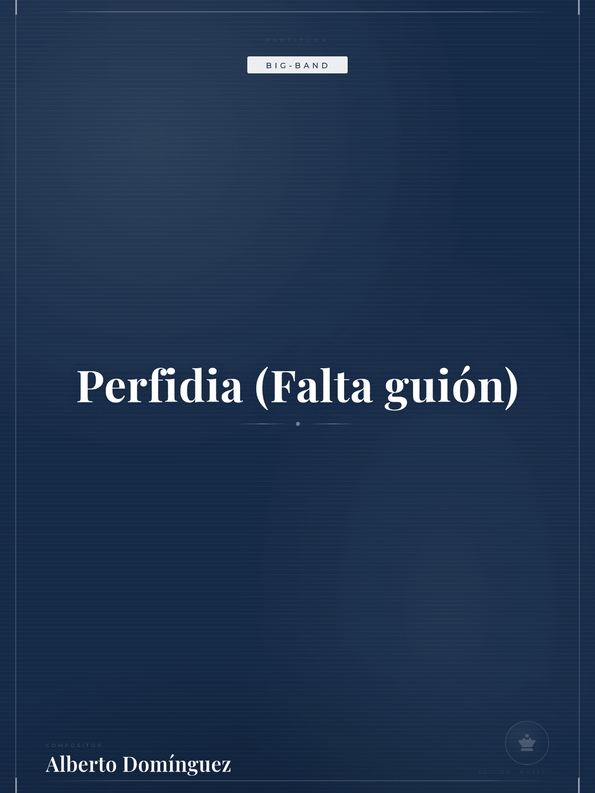 Portada de Perfidia (Falta guión)