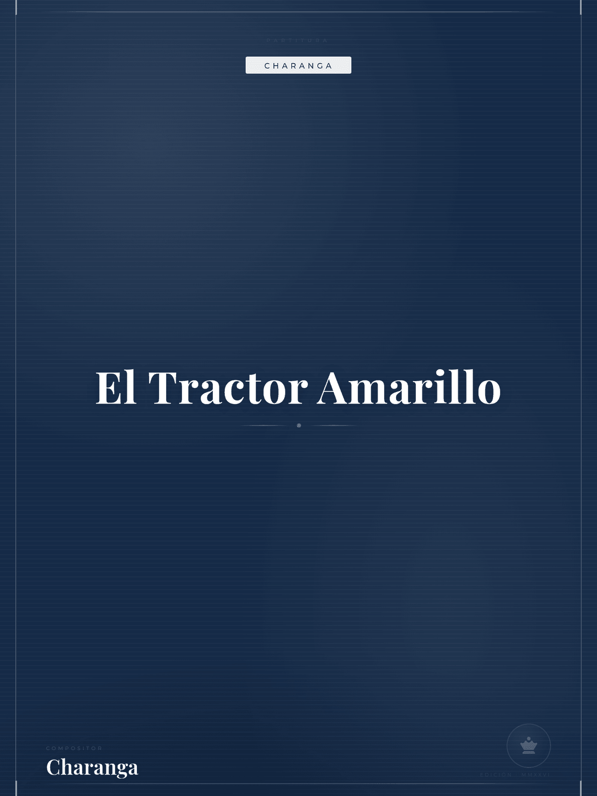 Portada de El Tractor Amarillo
