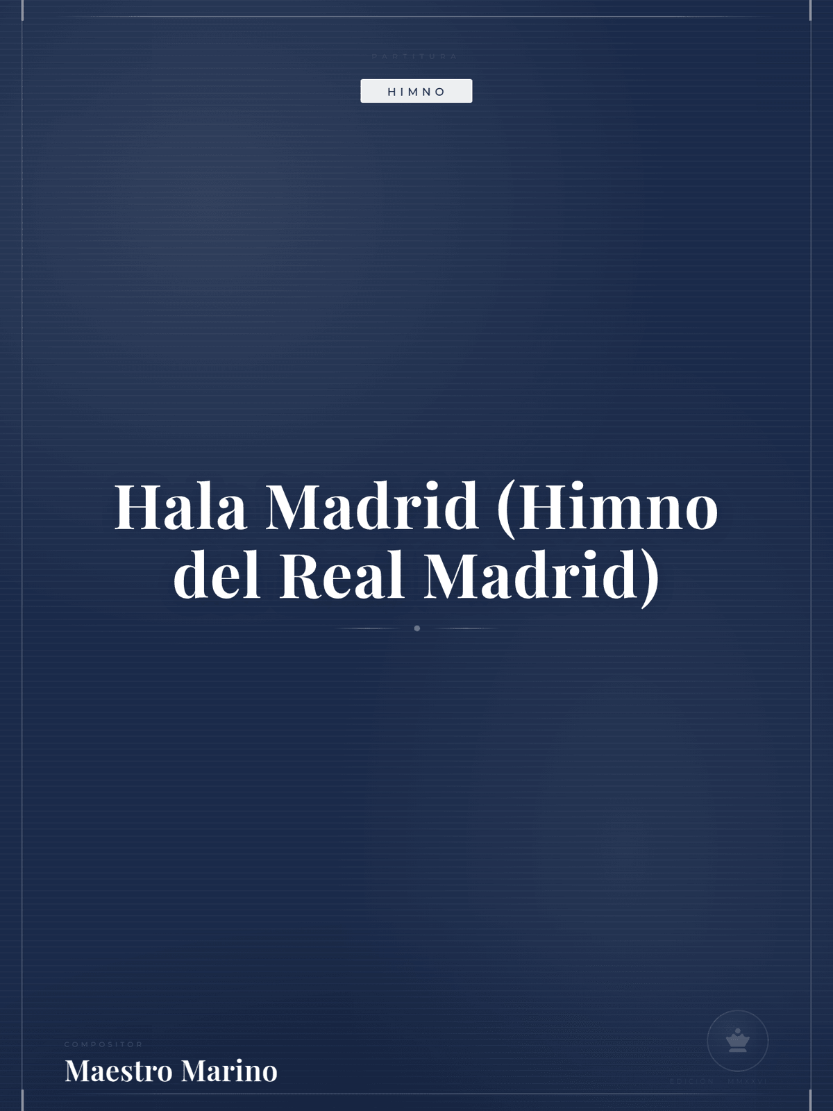 Portada de Hala Madrid (Himno del Real Madrid)