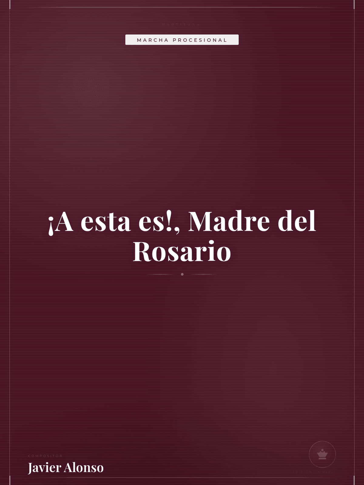 Portada de ¡A esta es!, Madre del Rosario