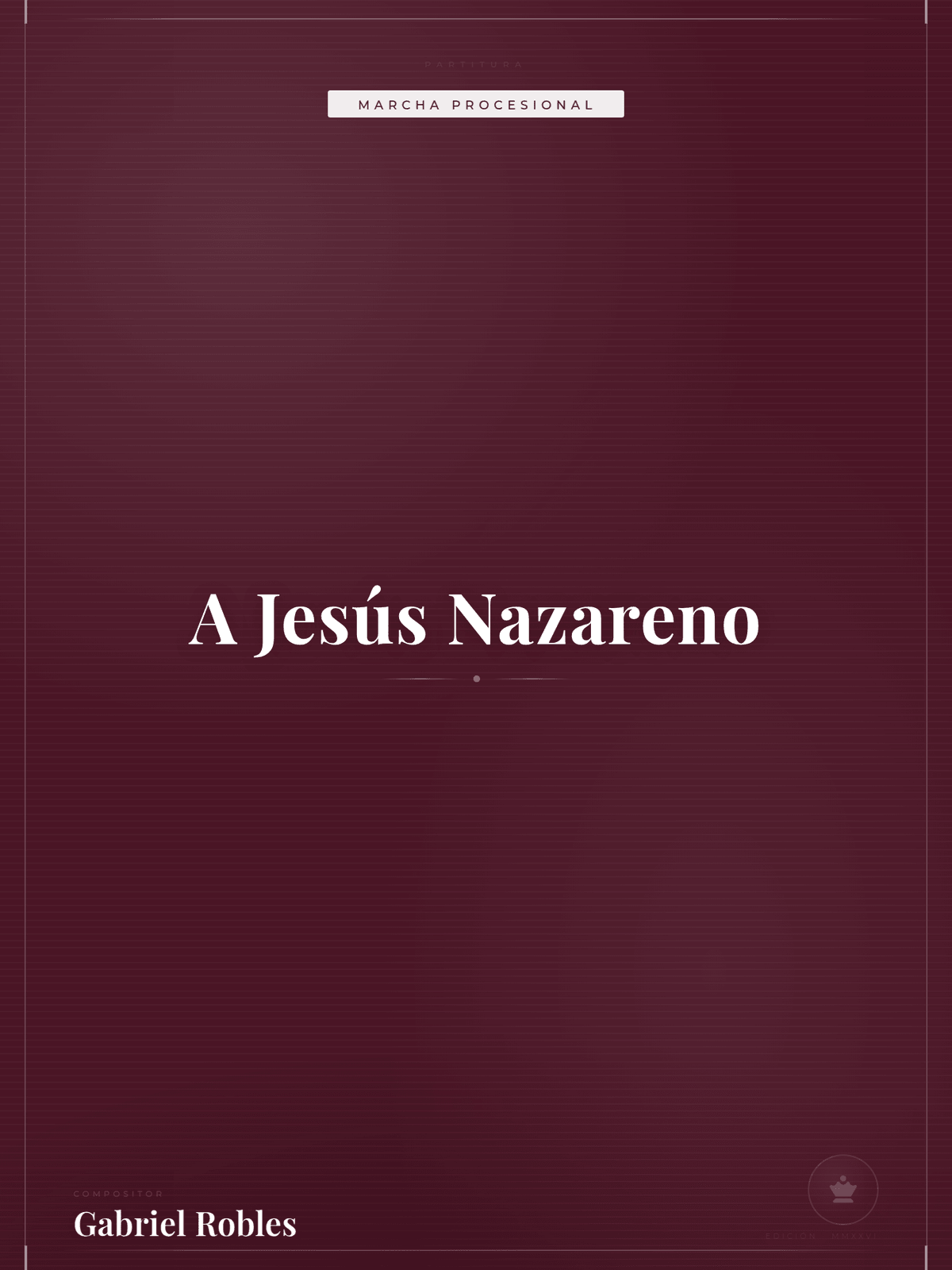 Portada de A Jesús Nazareno