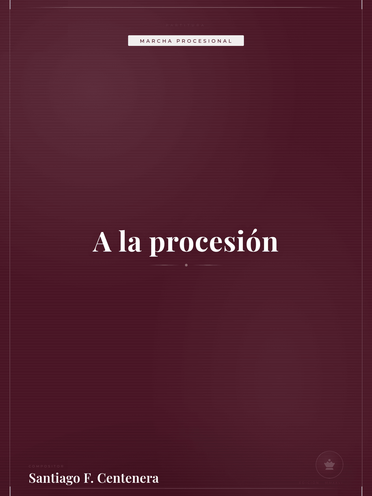 Portada de A la procesión