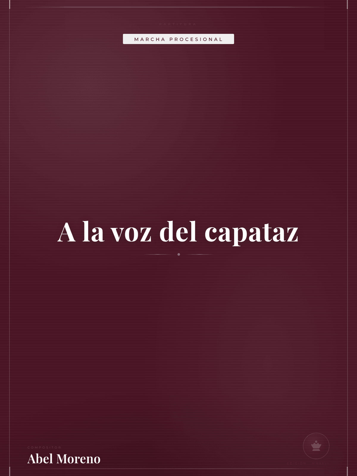 Portada de A la voz del capataz