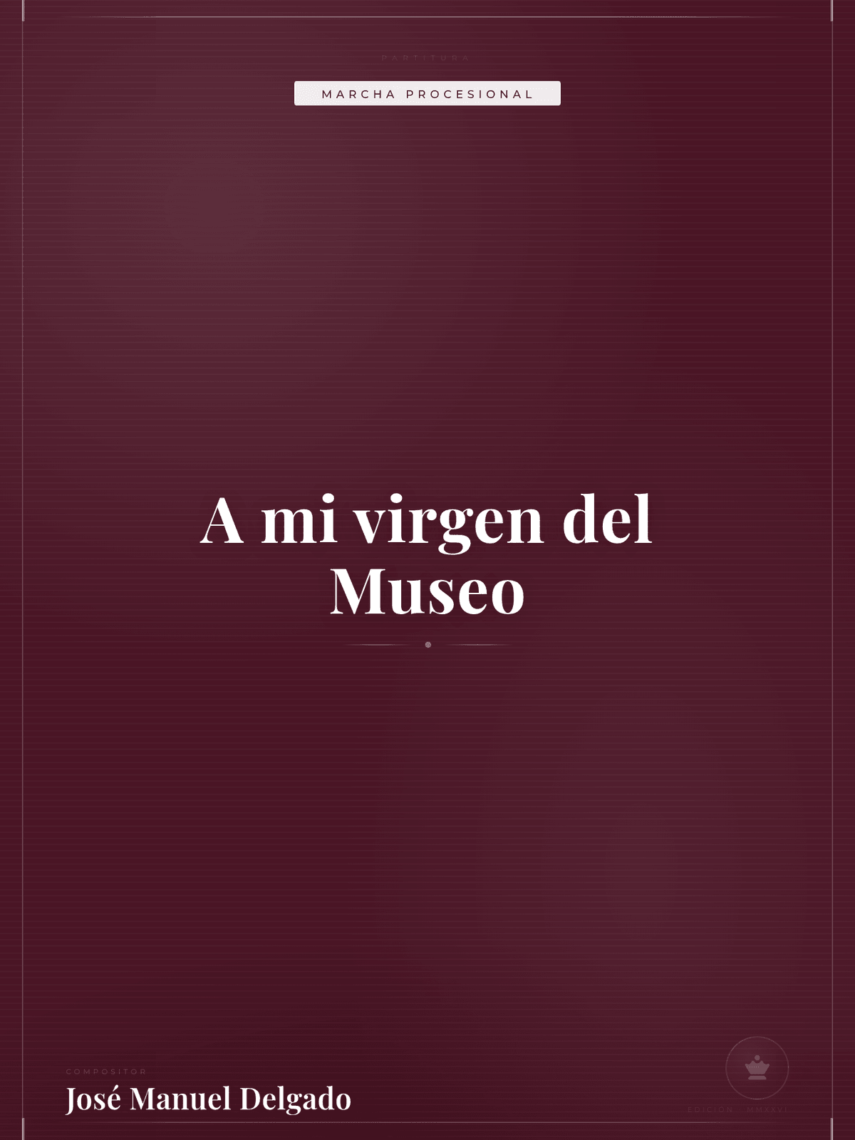 Portada de A mi virgen del Museo