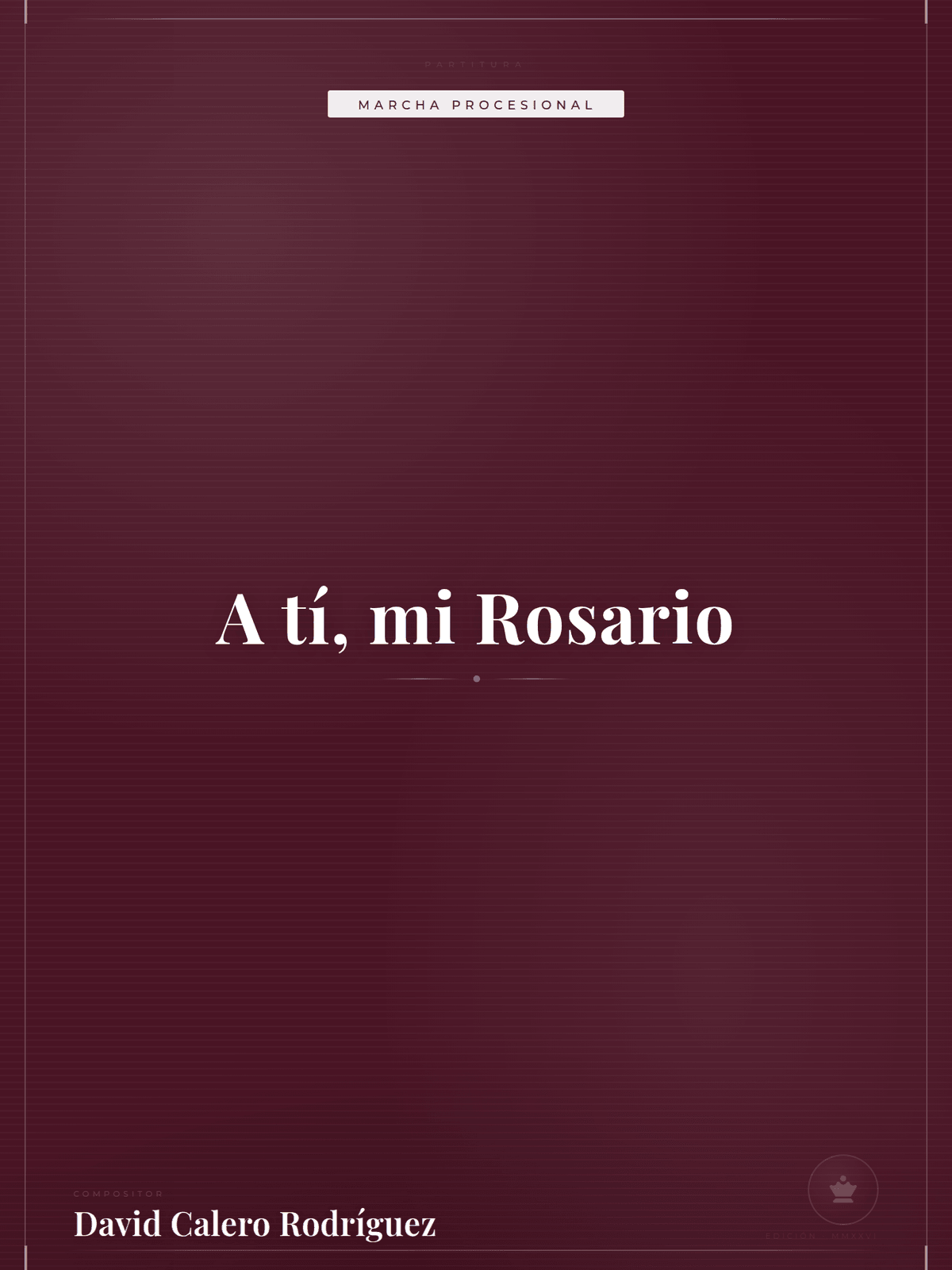 Portada de A tí, mi Rosario