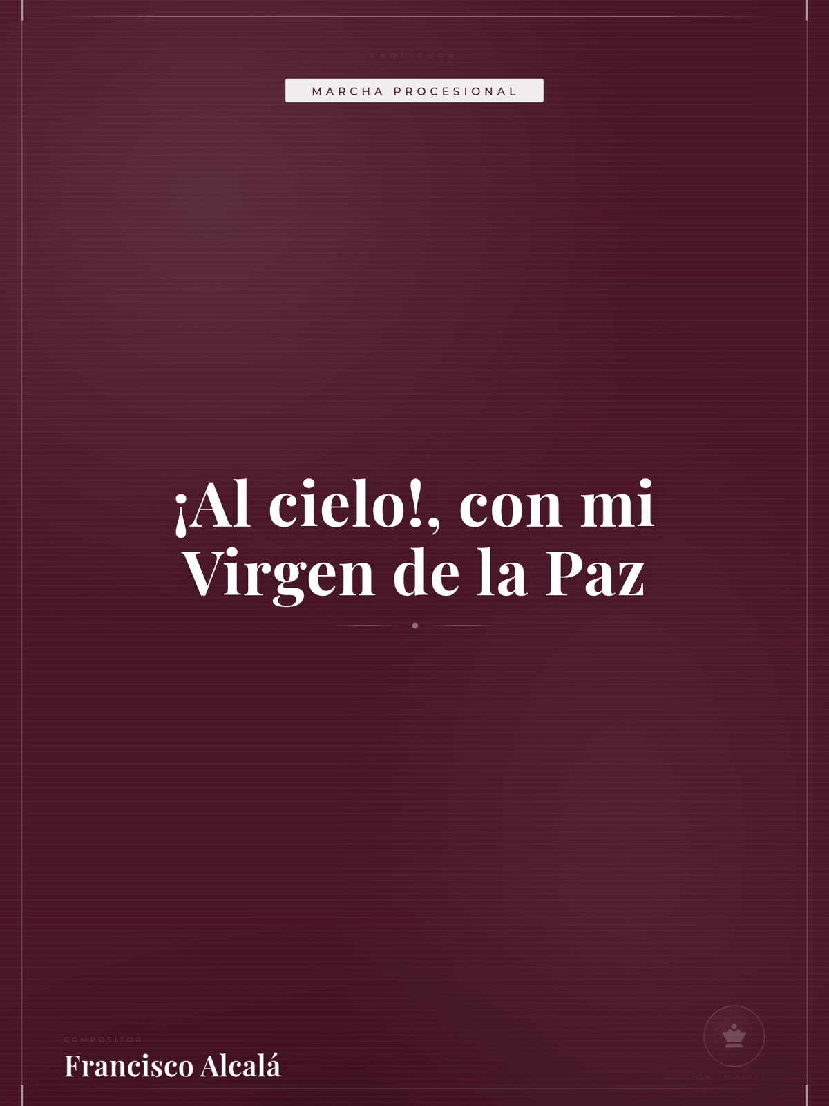 Portada de ¡Al cielo!, con mi Virgen de la Paz
