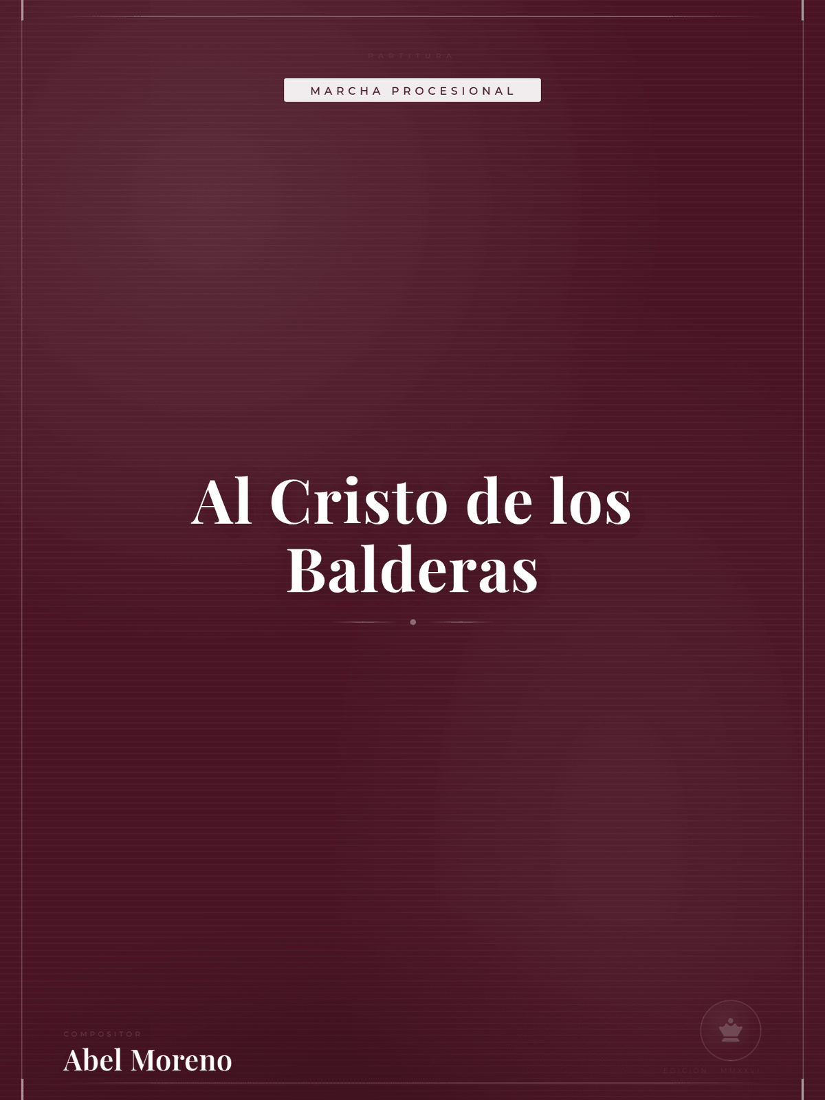 Portada de Al Cristo de los Balderas