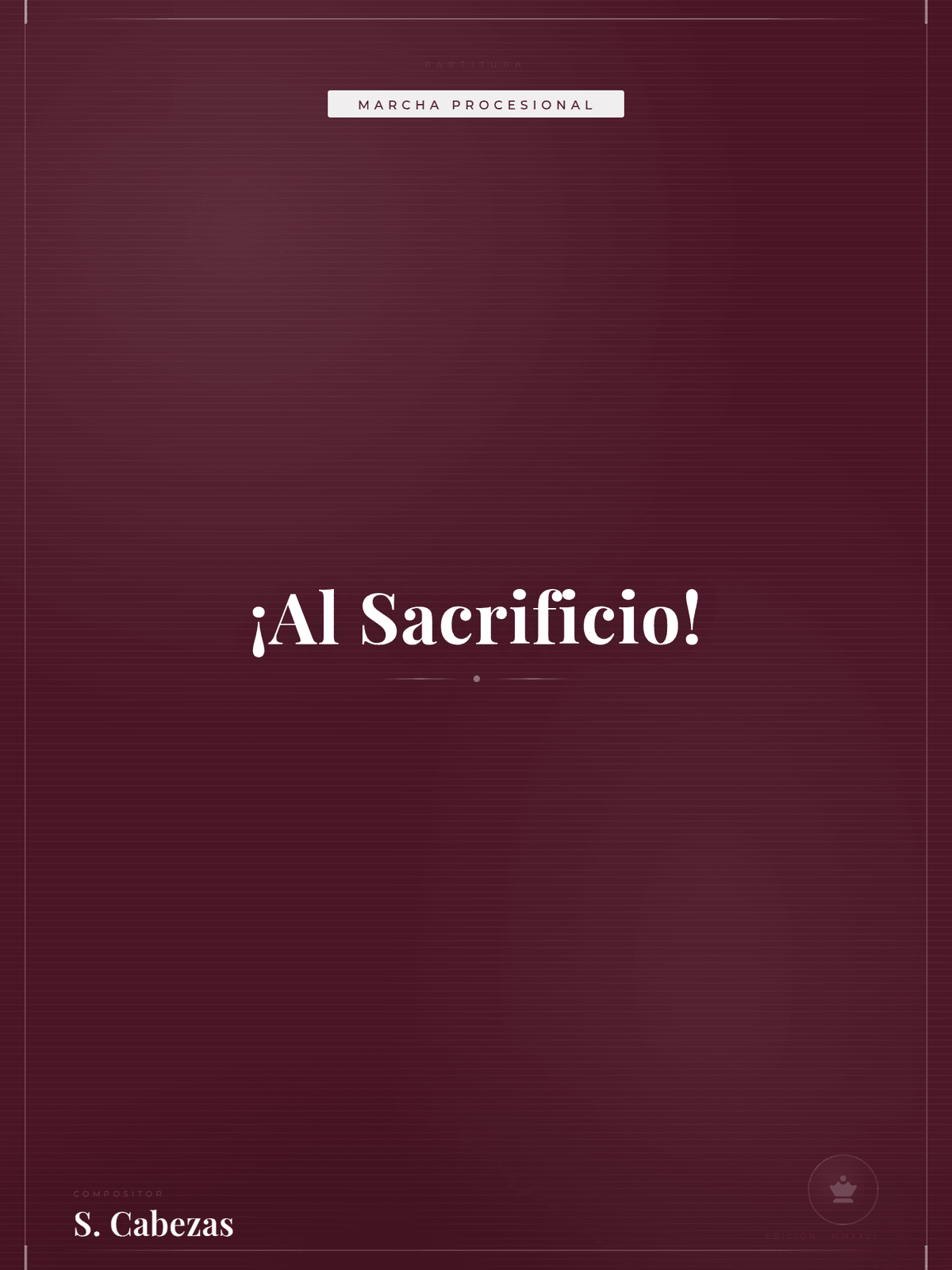 Portada de ¡Al Sacrificio!