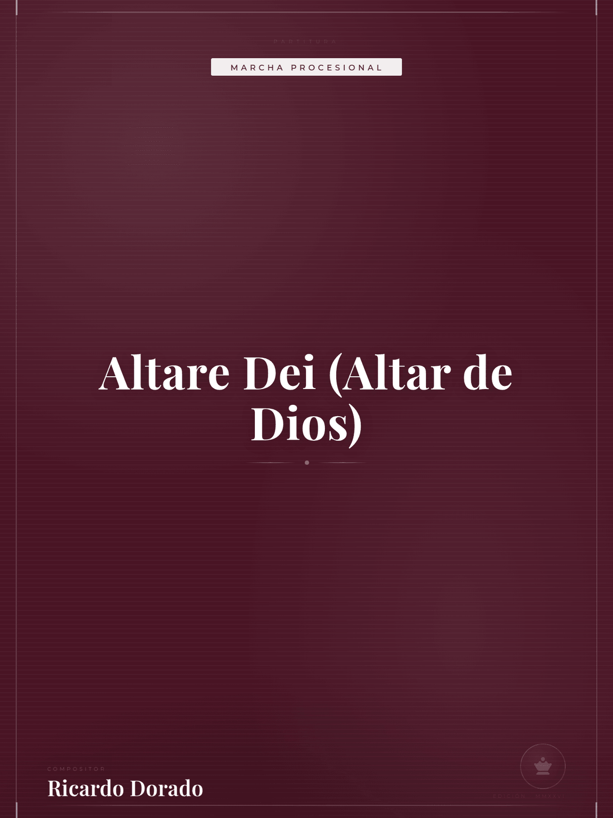 Portada de Altare Dei (Altar de Dios)